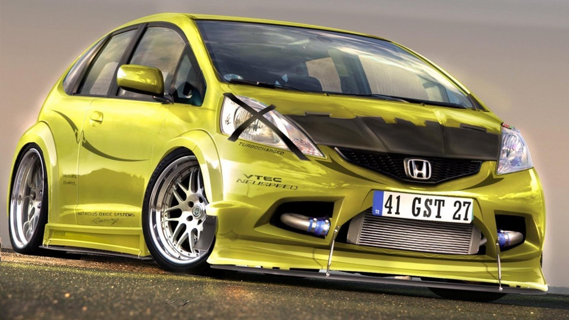 1920x1080 Cars tuning 3D honda jazz wallpaper, Desktop