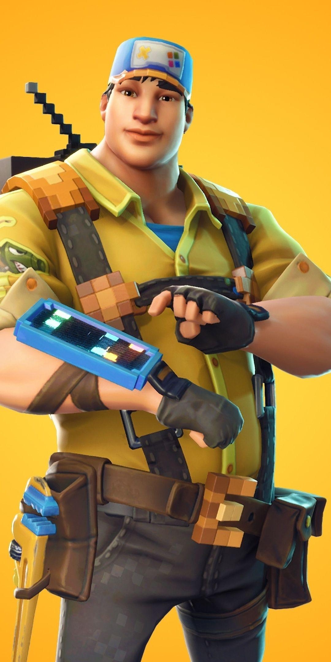 1080x2160 Bit, Demo Constructor, Fortnite, video game,  wallpaper, Phone