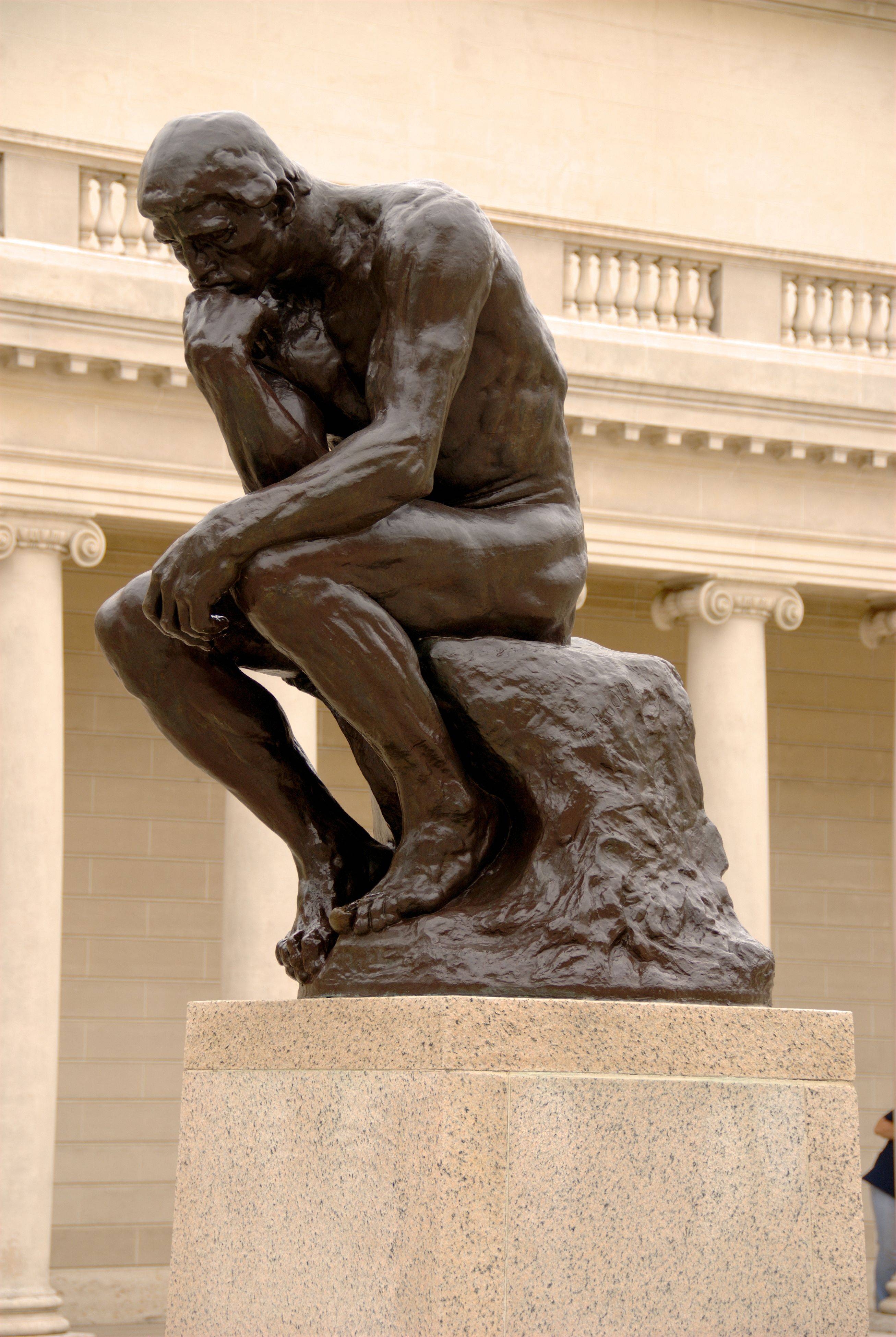 2620x3900 Thinker Statue Wallpaper, Phone