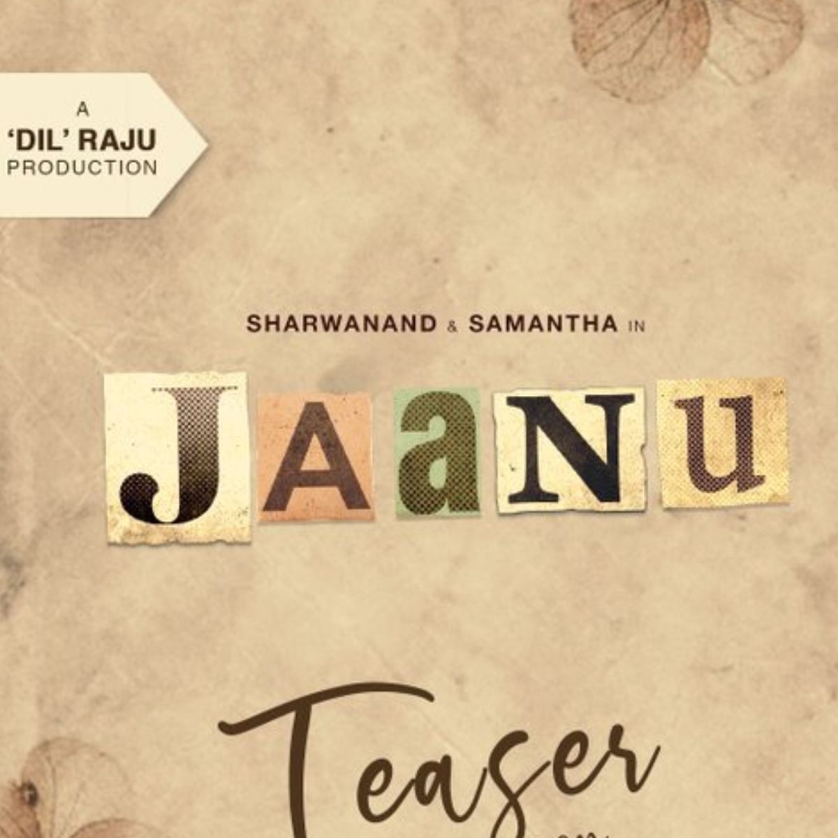 1200x1200 Jaanu Teaser: Samantha Akkineni and Sharwanand to unveil the first, Phone