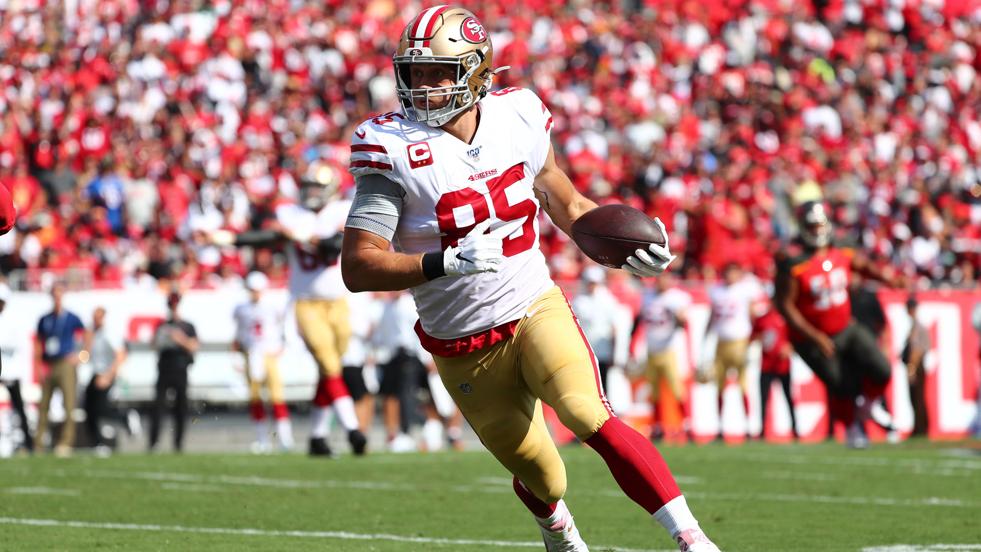 1920x1080 Why 49ers' George Kittle was thankful for defense after win, Desktop