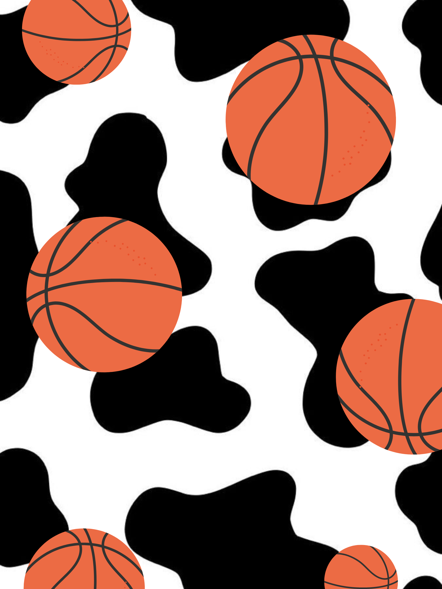 1730x2310 Basketball Cowprint. Cow print, Phone