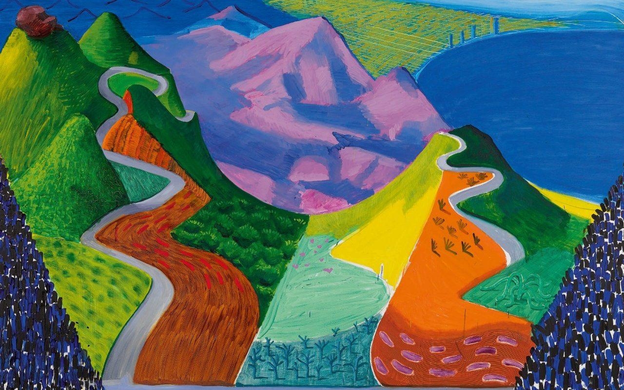 1280x800 David Hockney auction record broken twice as paintings fetch almost, Desktop