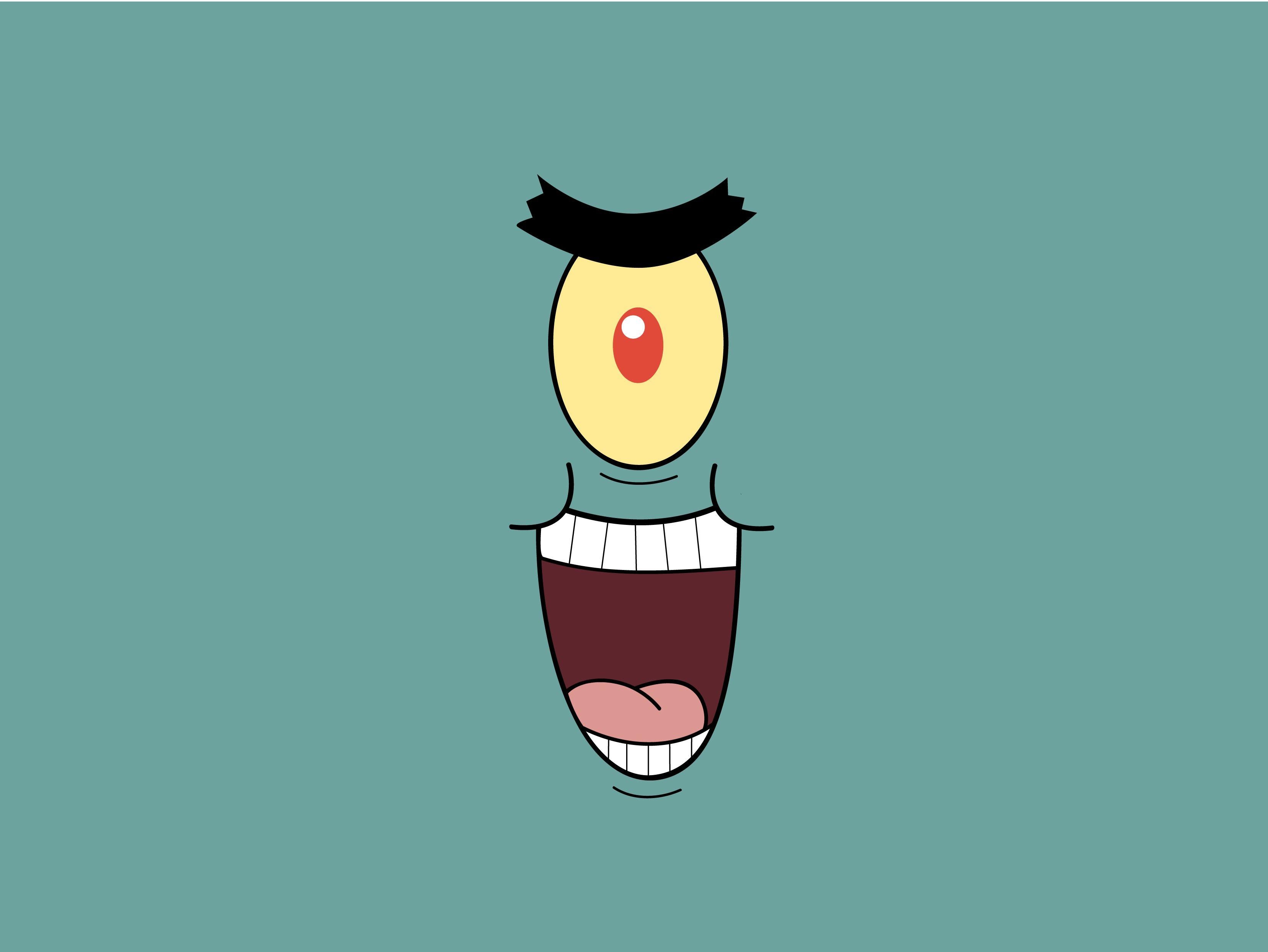 3320x2500 Cartoons, Plankton Face Spongebob, Desktop