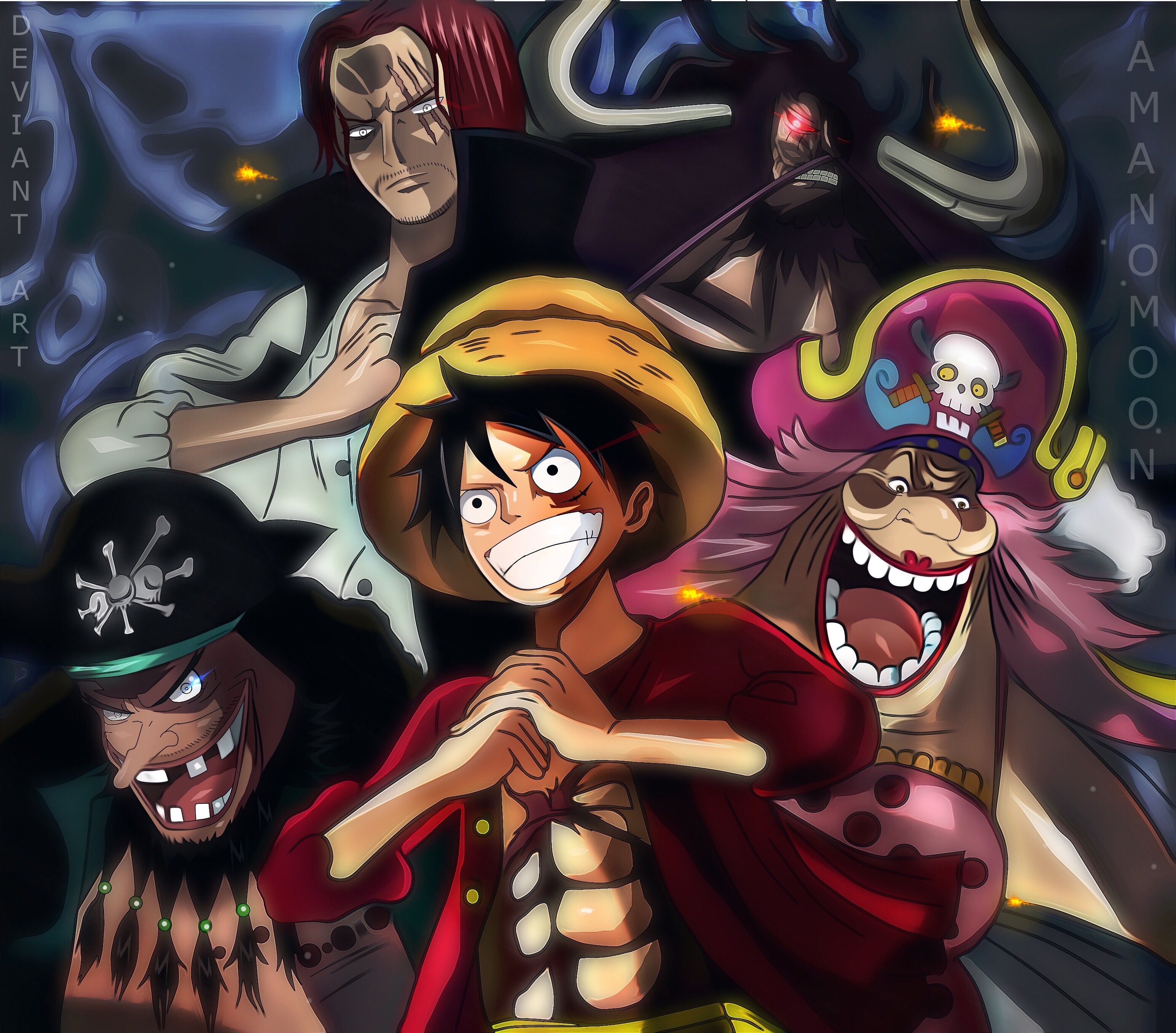 3090x2720 One Piece Charlotte Linlin Kaido Marshall D Teach Monkey D Luffy Shanks 2048x1152 Resolution HD 4k Wallpaper, Image, Background, Photo and Picture, Desktop