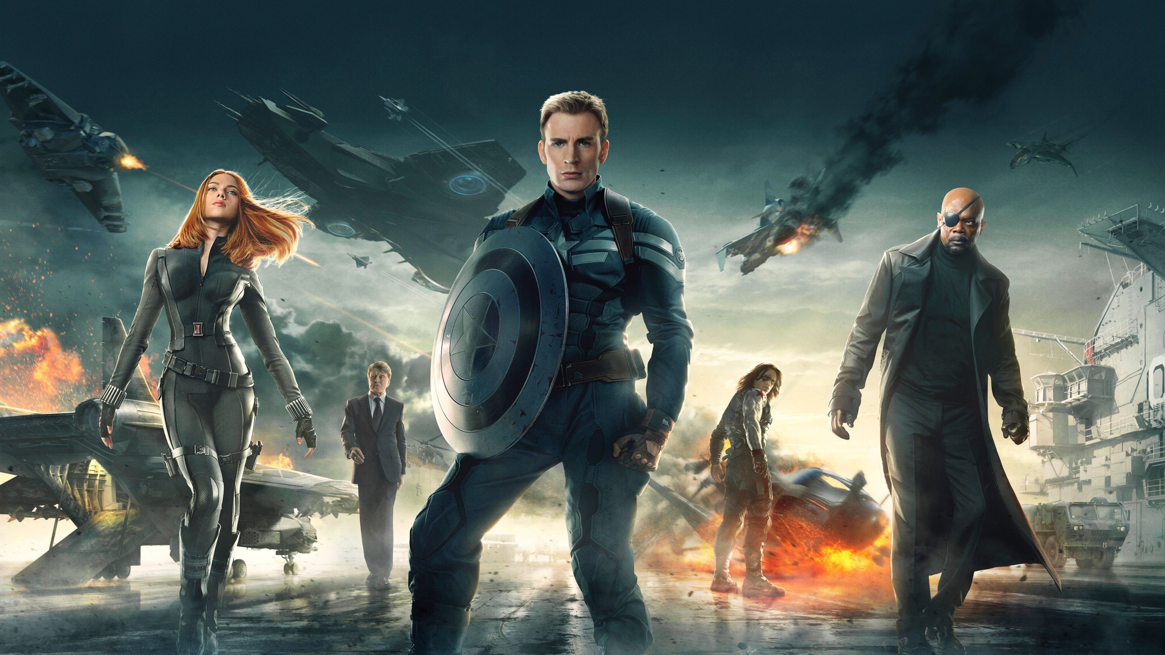 3840x2160 Captain America the Winter Soldier Wallpaper Free, Desktop