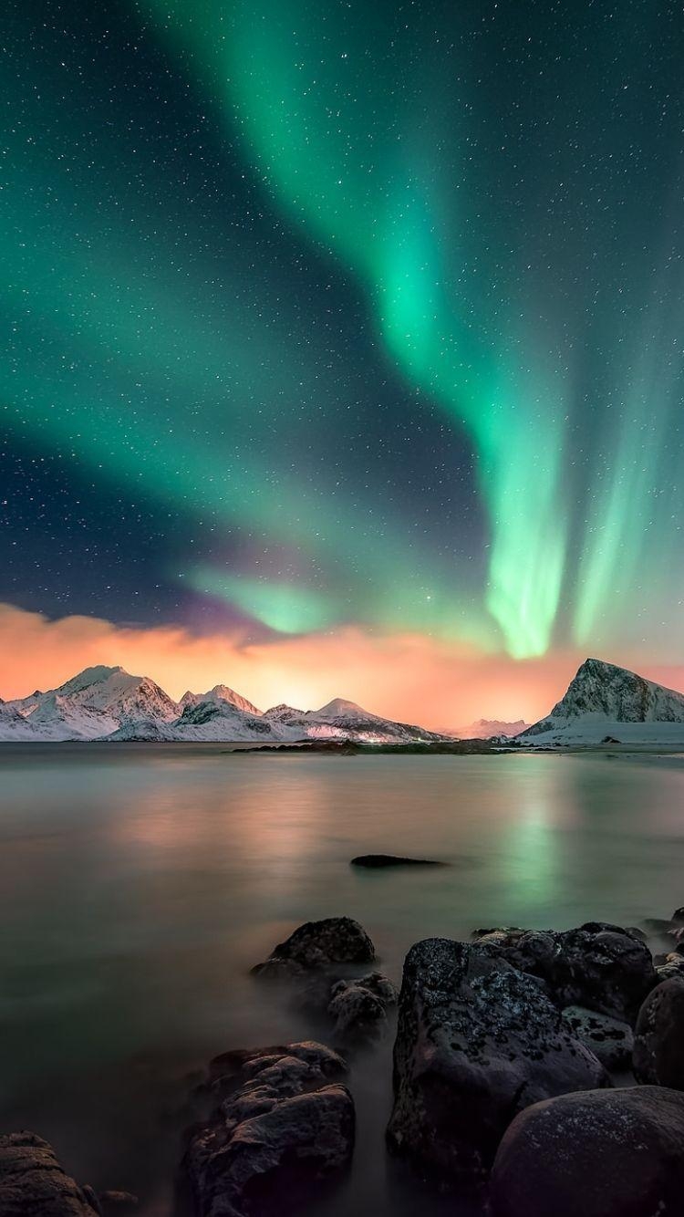 750x1340 Earth Aurora Borealis () Wallpaper, Phone