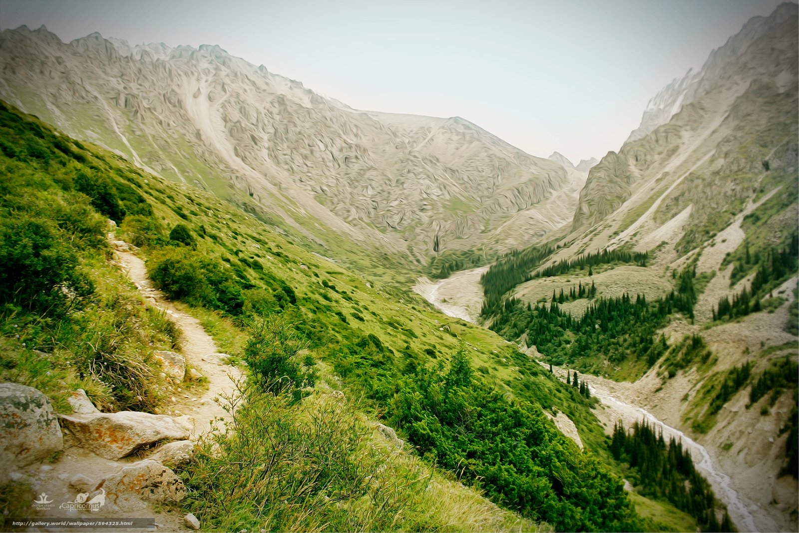 1600x1070 Download wallpaper Kyrgyzstan, Bishkek, mountaineering, nature free, Desktop