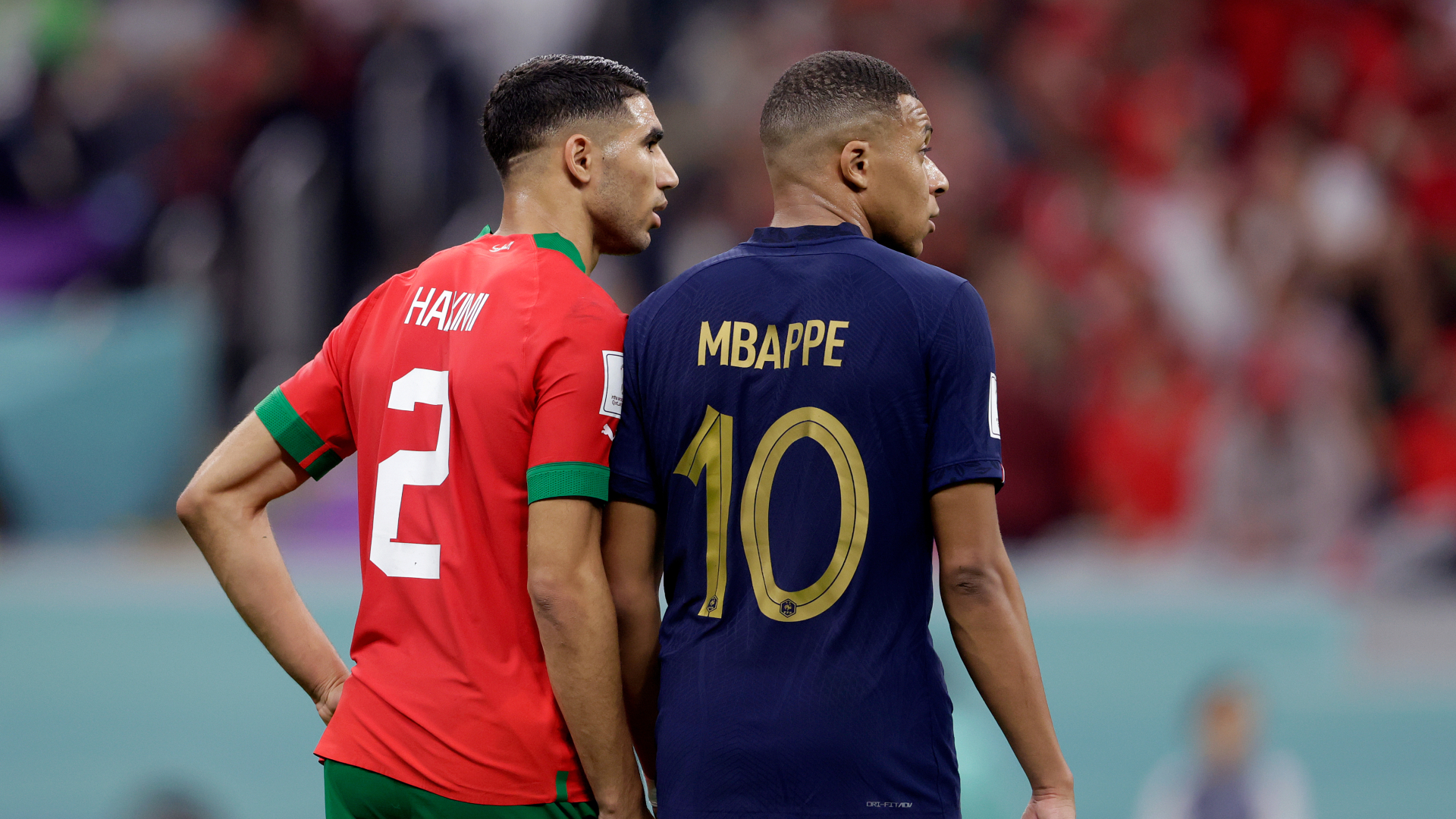 1920x1080 Mbappe edges his friend Hakimi to follow up on World Cup promise, Desktop