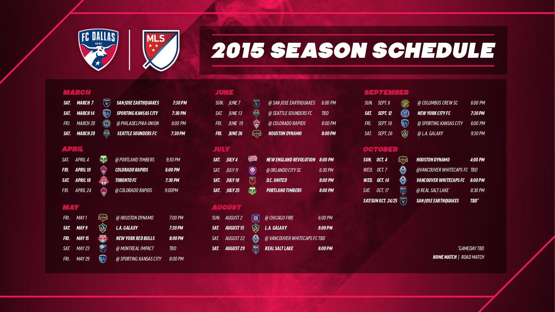 1920x1080 FC Dallas Schedule Wallpaper, Desktop