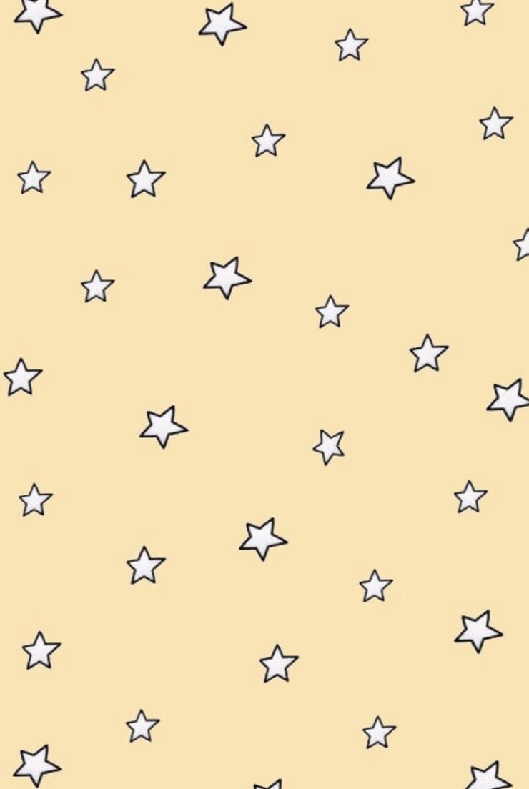 740x1110 minimalistic stars yellow background wallpaper aesthetic tumblr, Phone