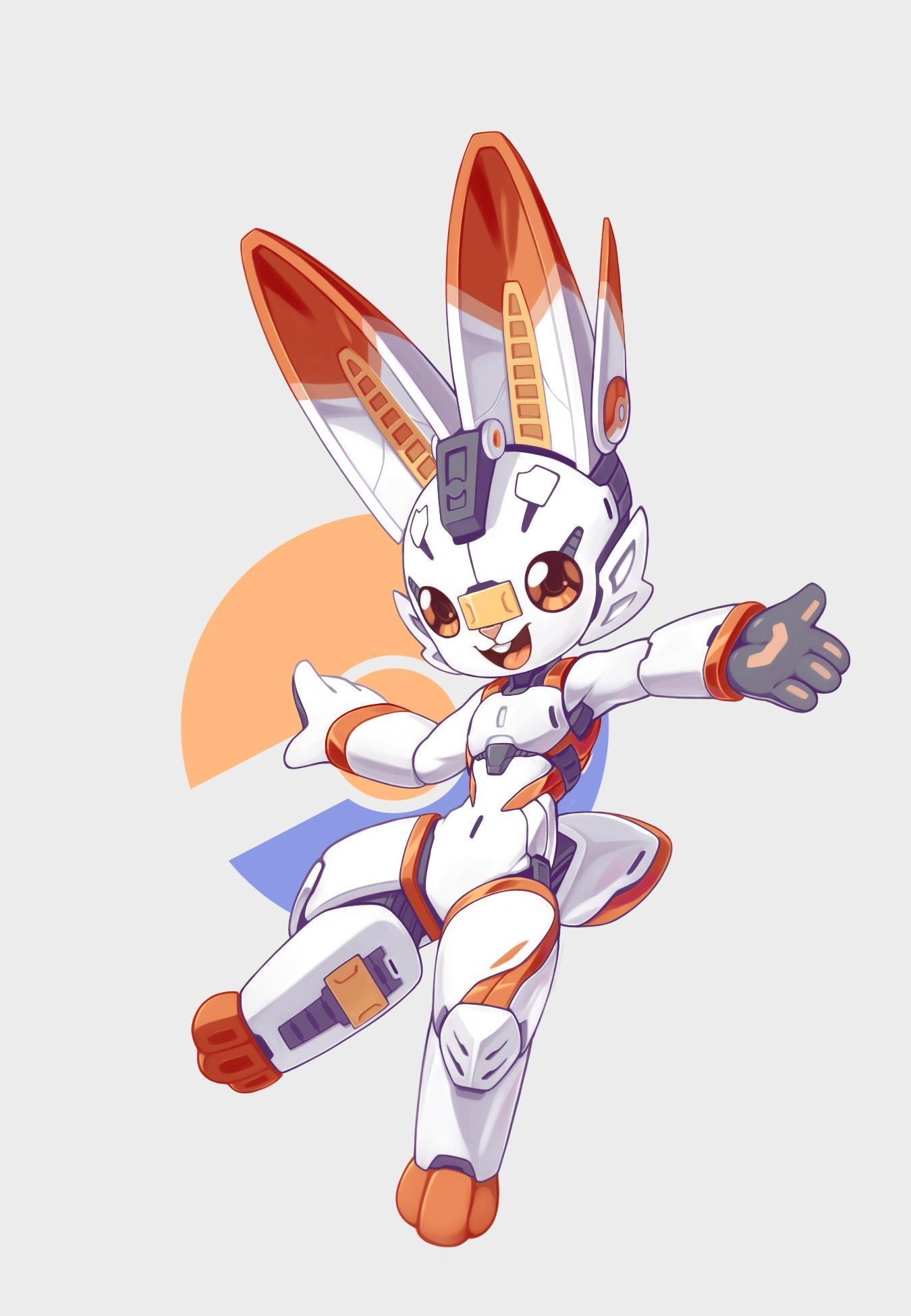 1350x1950 Mecha Scorbunny by lordyan. Pokémon Sword and Shield, Phone