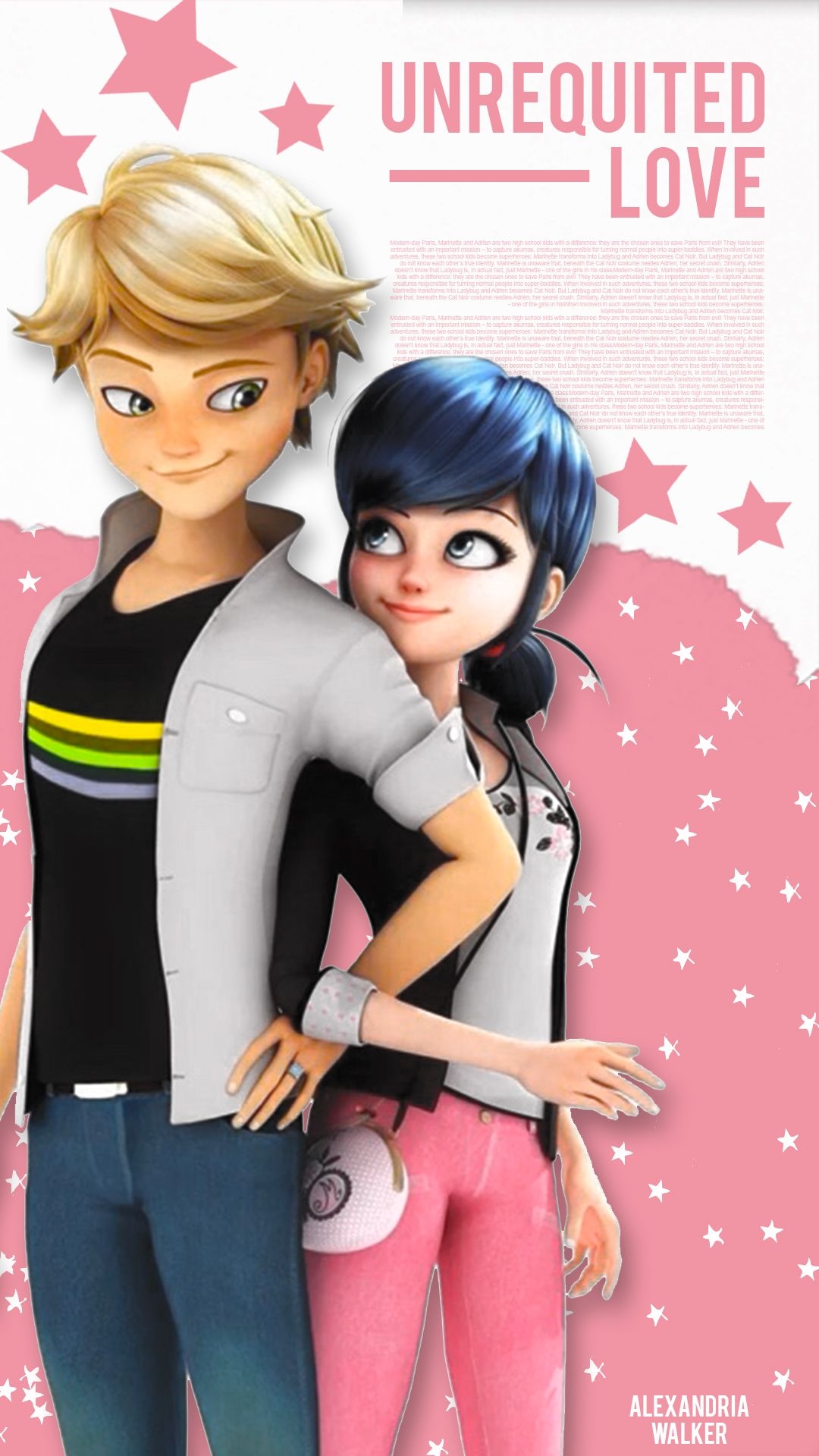 1080x1920 Miraculous Ladybug Phone Wallpaper Agreste And Marinette Dupain Cheng, Phone