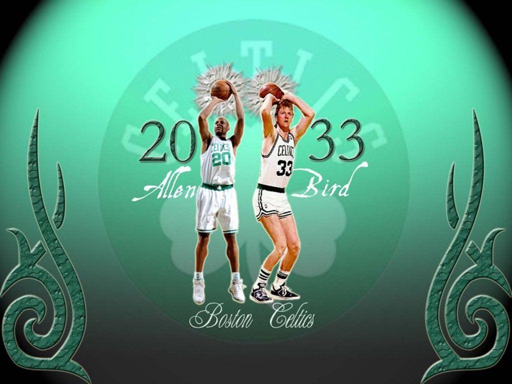 1030x770 Larry Bird and Ray Allen Celtics Wallpaper. Basketball Wallpaper, Desktop