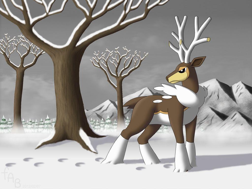 1030x770 Seasonal Sawsbuck, Winter By Fab Wpg, Desktop