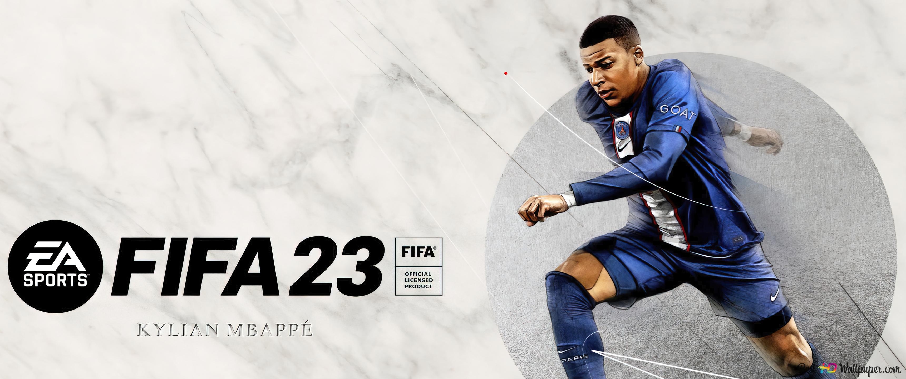 3440x1440 FIFA 23. Kylian Mbappe 4K wallpaper download, Dual Screen