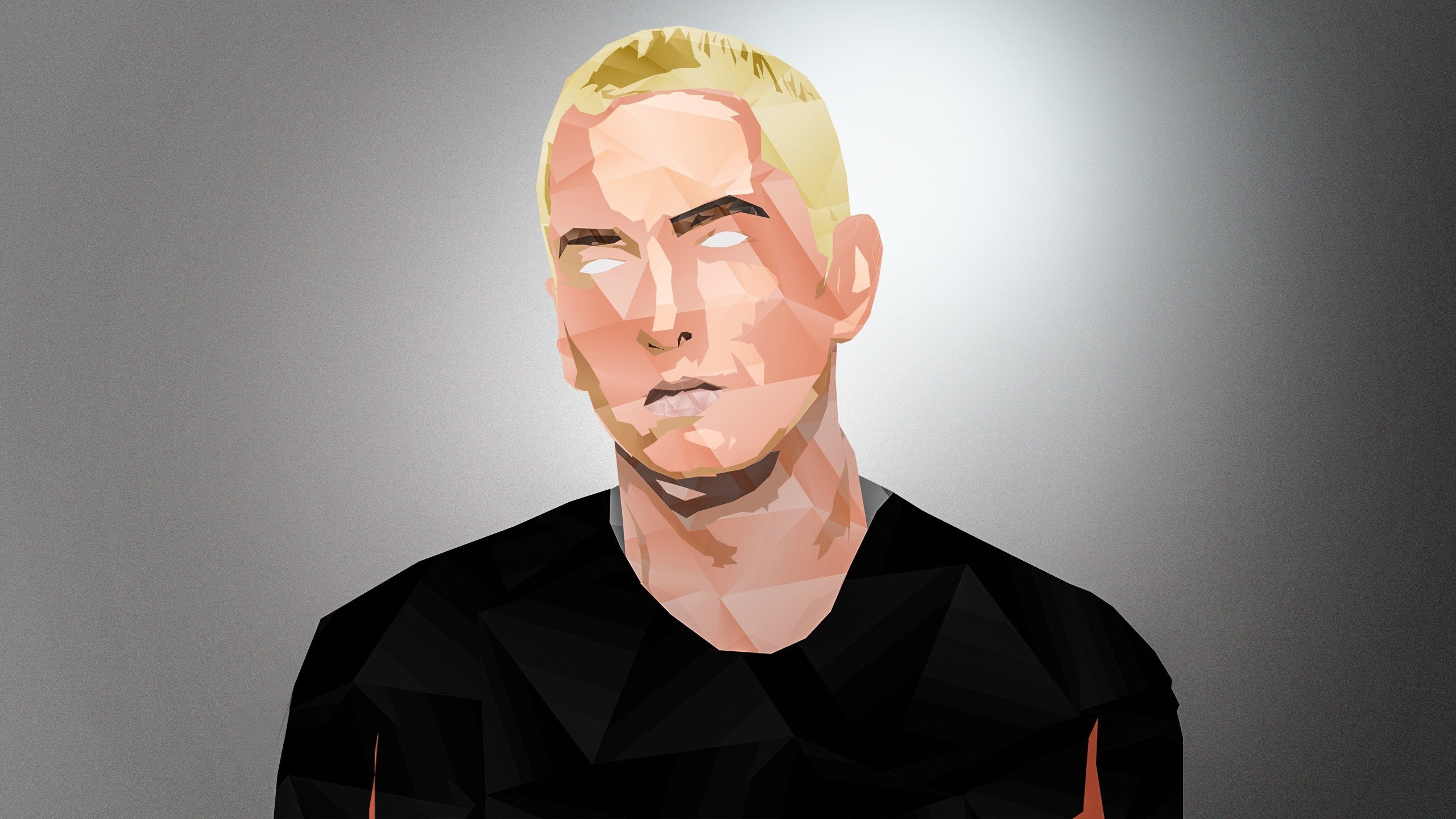 2560x1440 Marshall Mathers, Singer, Eminem, Shadyxv, Low poly, Rap Wallpaper HD / Desktop and Mobile Background, Desktop