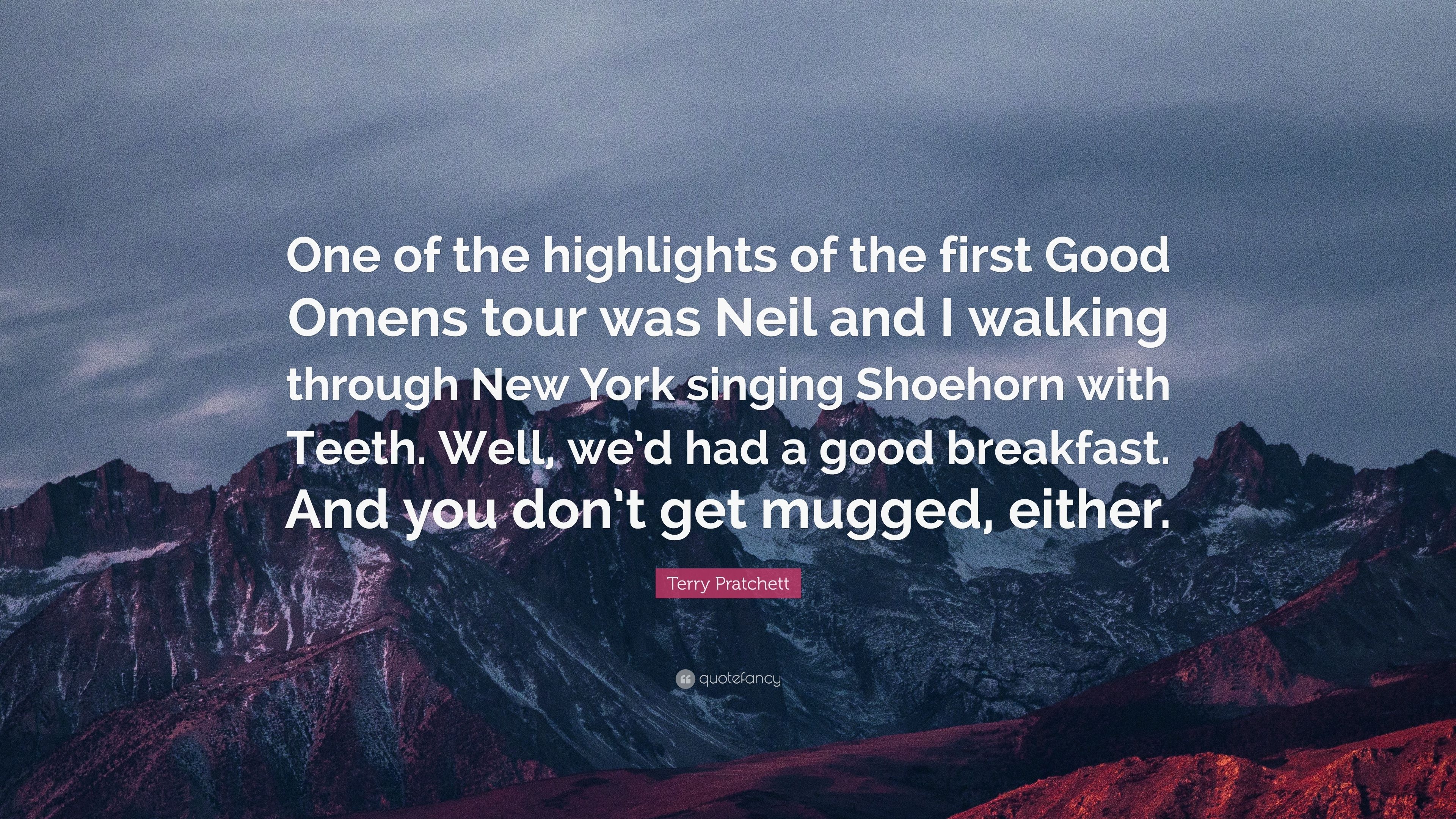 3840x2160 Terry Pratchett Quote: “One of the highlights of the first Good, Desktop