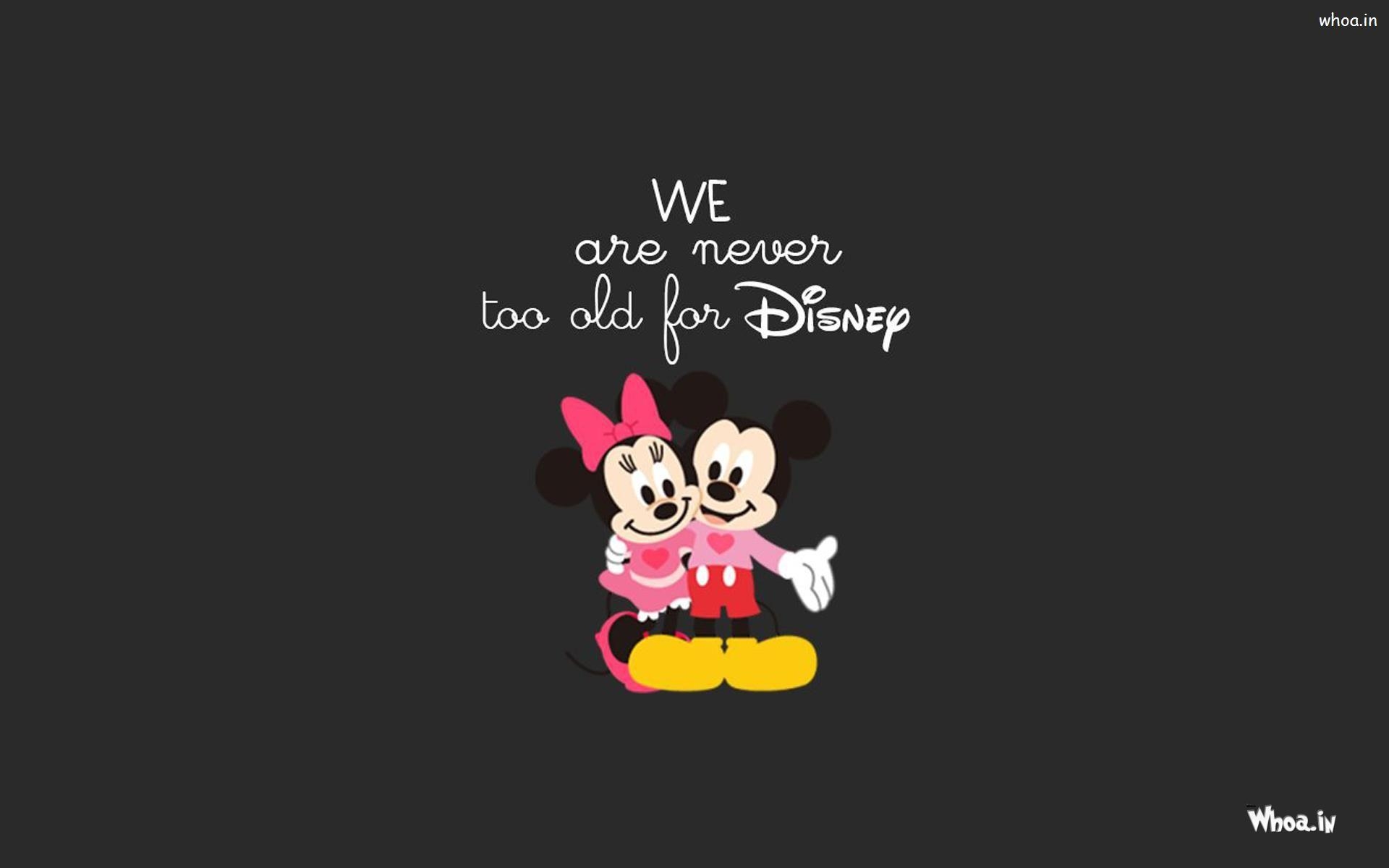 1920x1200 Mickey And Minnie Mouse With Dark Background HD Wallpaper, Desktop