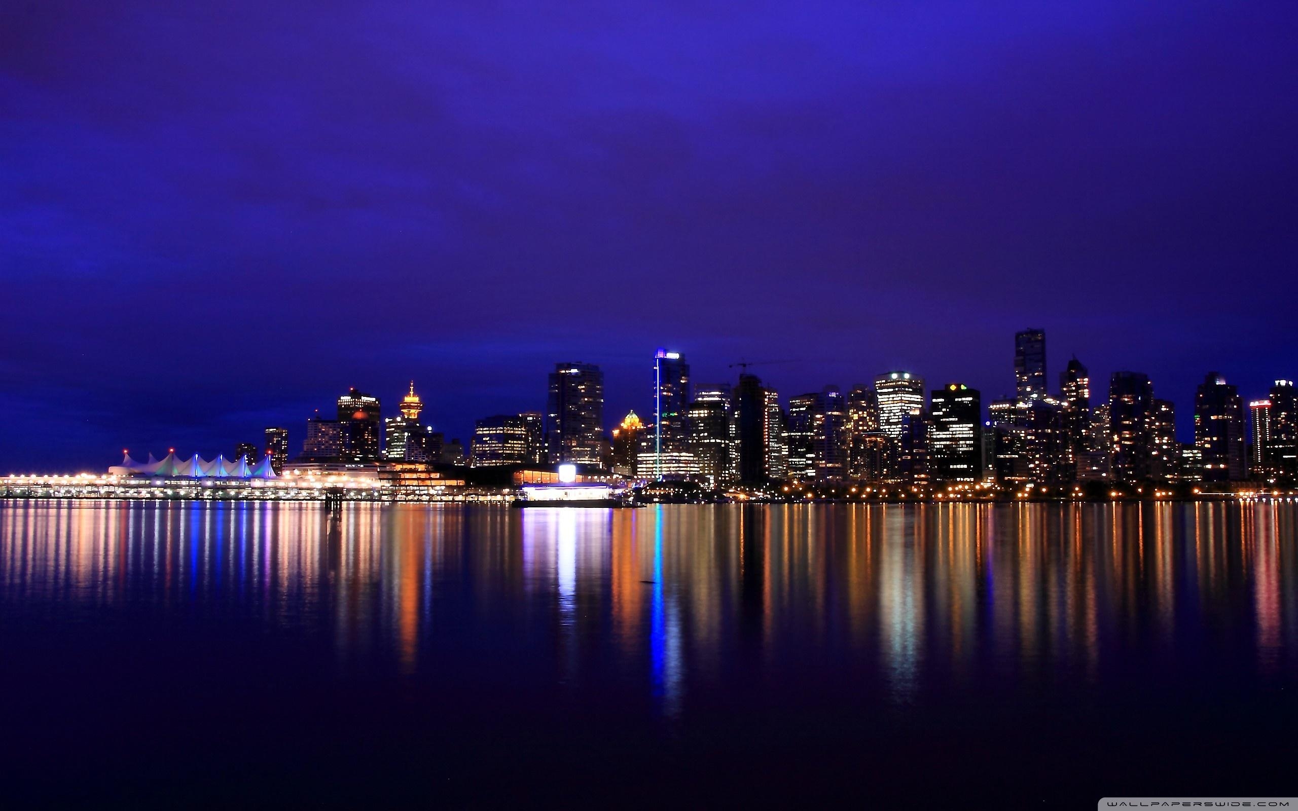 2560x1600 Vancouver At Night ❤ 4K HD Desktop Wallpaper for 4K Ultra HD TV, Desktop