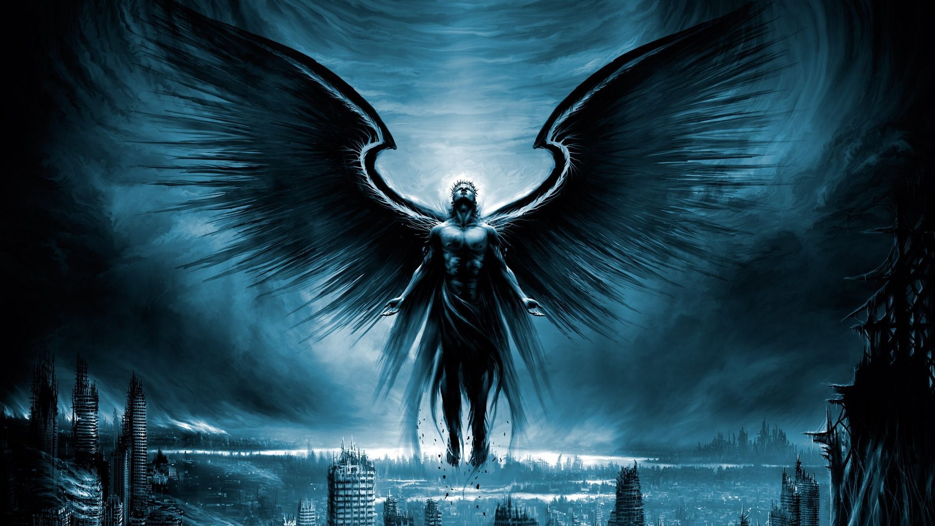 1920x1080 Archangel Wings Wallpaper The City The Ruins Wallpaper Fantasy. Dark Angel Wallpaper, Angel Picture, Angel Wallpaper, Desktop