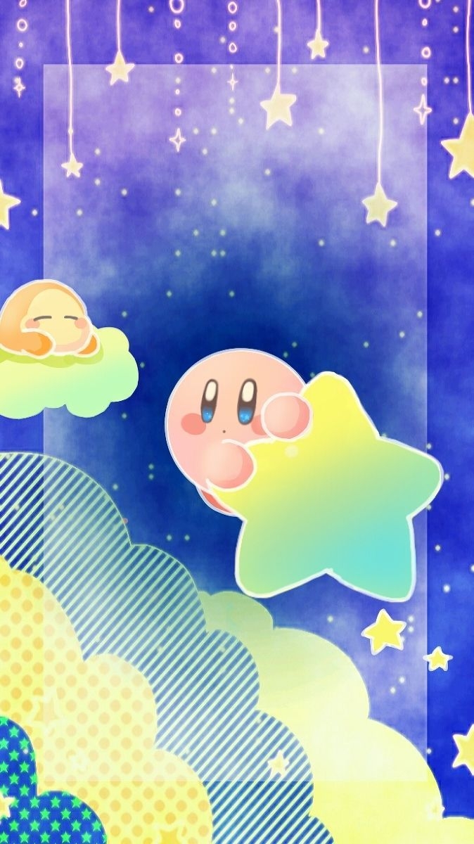 680x1200 Aww such a cute artwork of Kirby and a Waddle Dee. Kirby character, Kirby art, Kirby, Phone