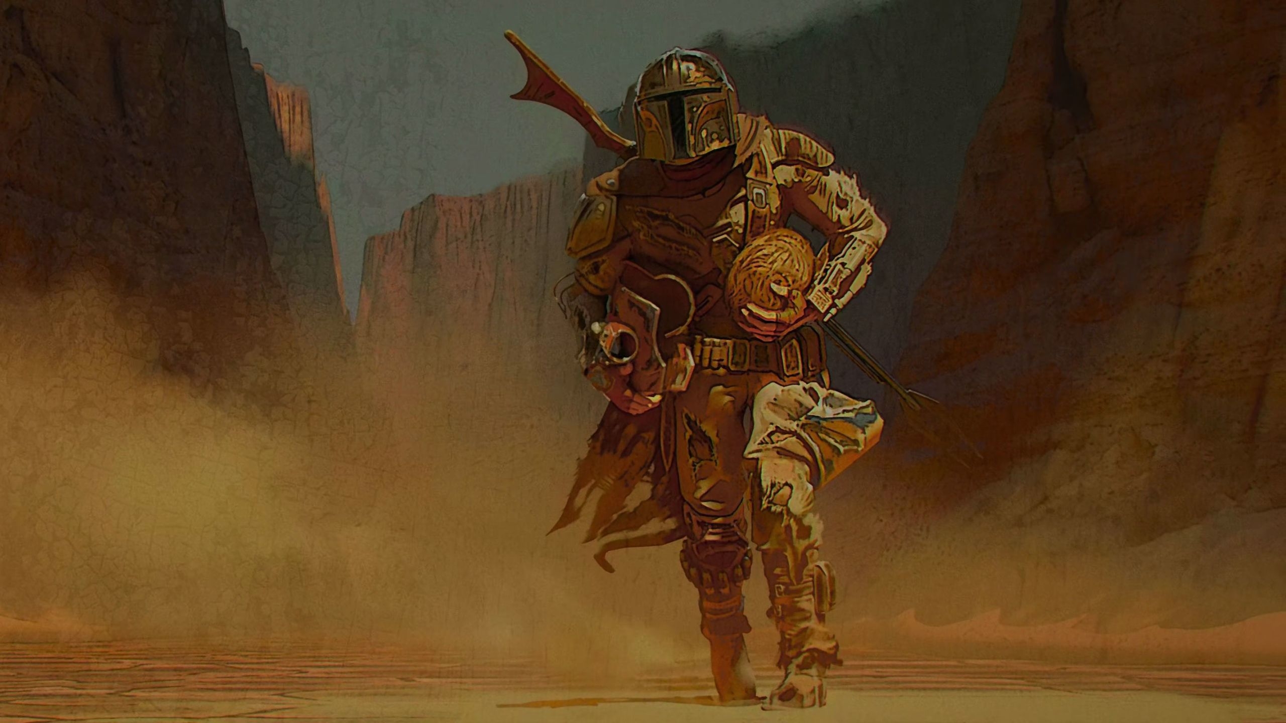 2560x1440 The Mandalorian Art 2020 Wallpaper, Desktop