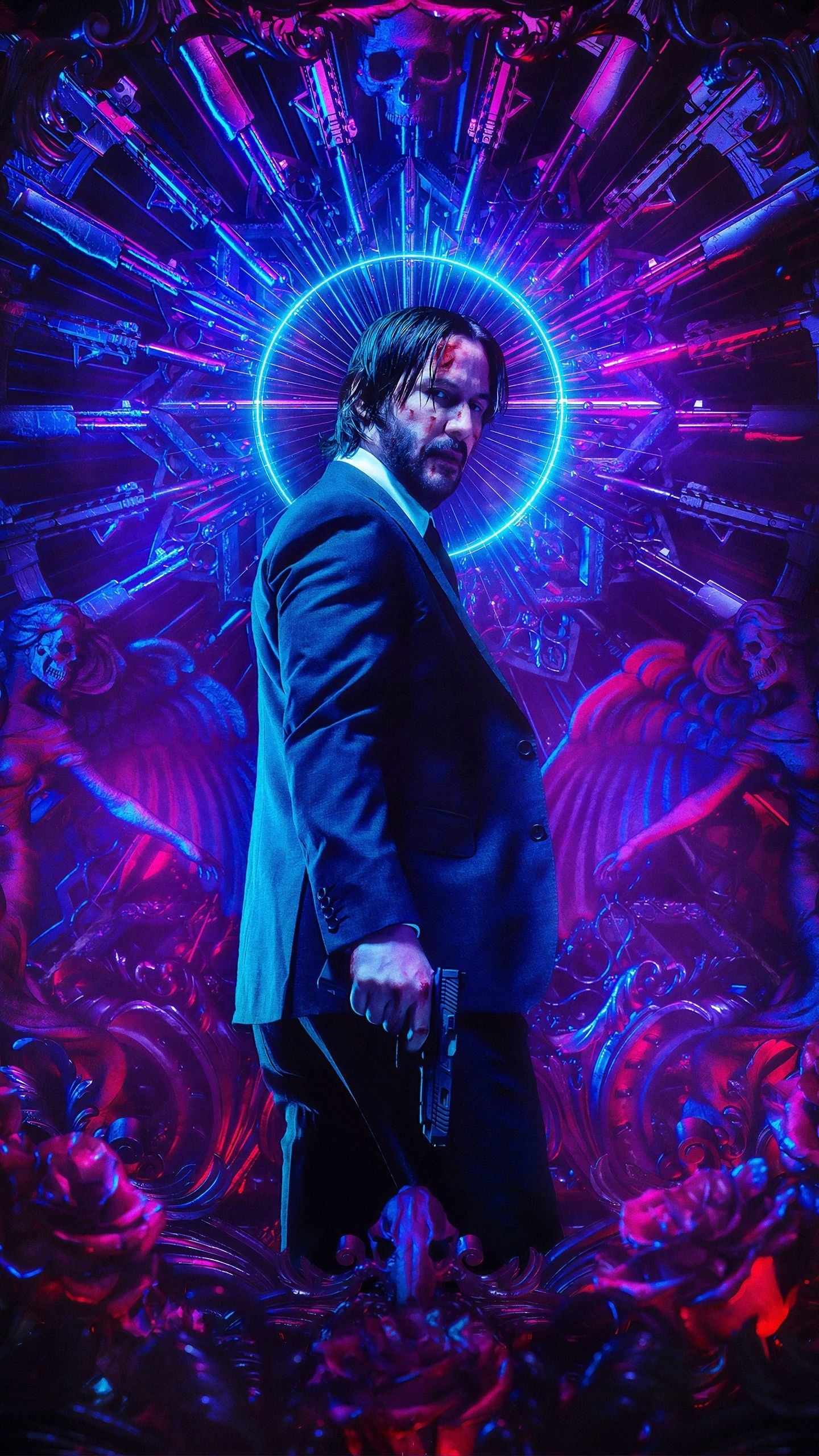 1440x2560 John Wick Chapter 3 Parabellum Keanu Reeves 4K Wallpaper. HD, Phone