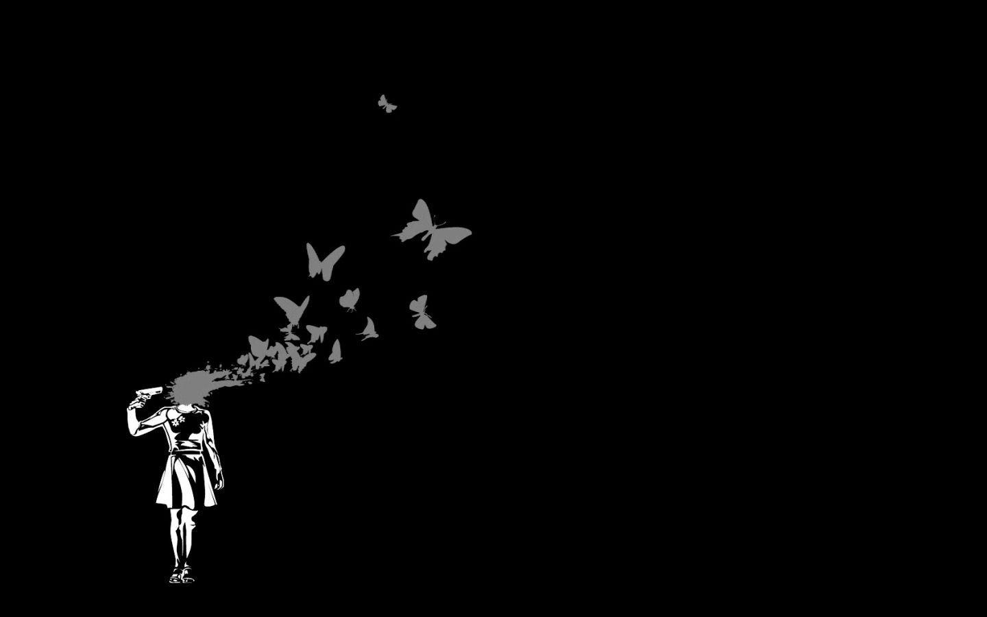 1440x900 Emo Black Wallpaper, Desktop