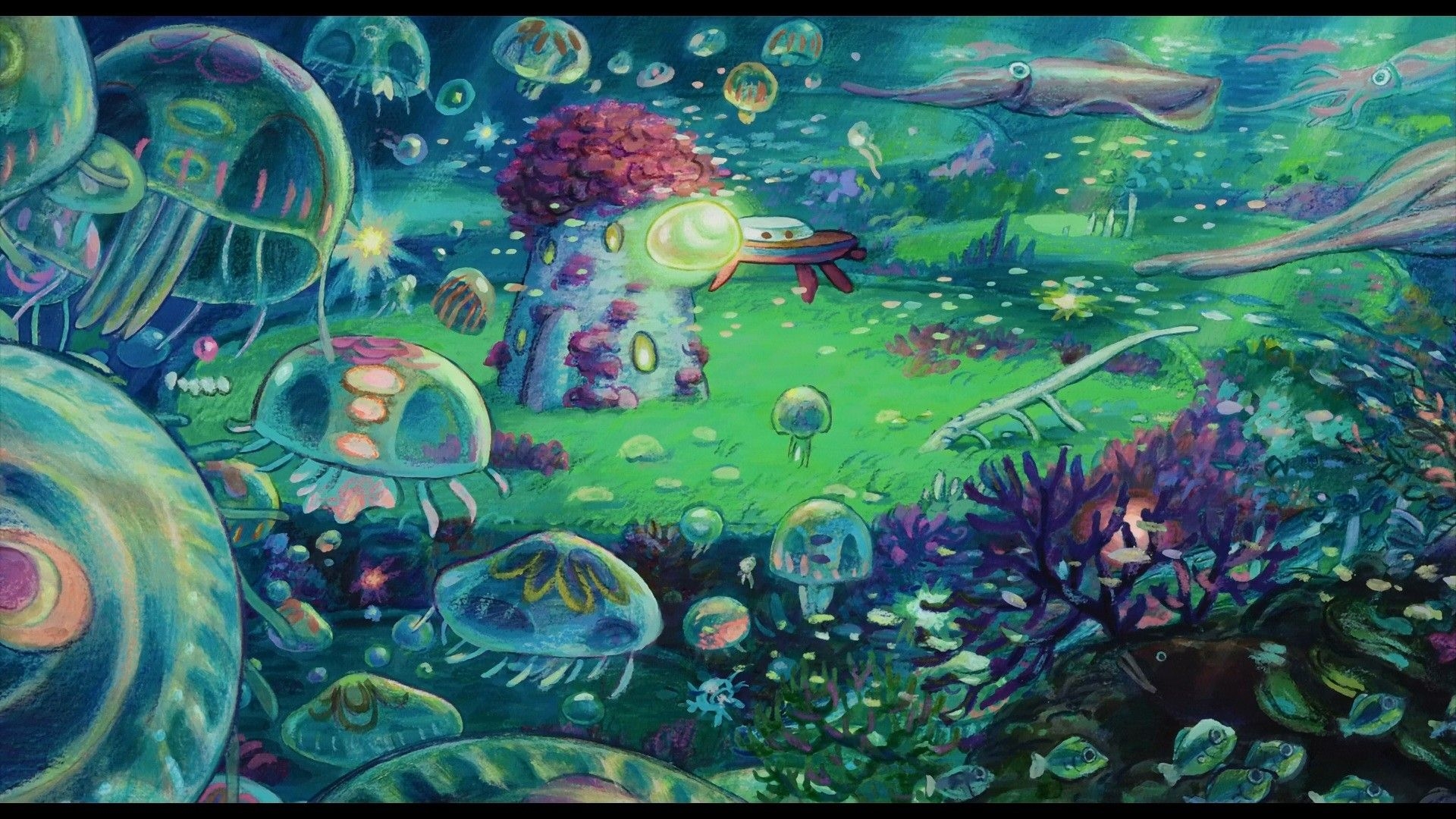 1920x1080 Ponyo, Hayao Miyazaki, 2008. Ghibli artwork, Studio ghibli art, Studio ghibli background, Desktop