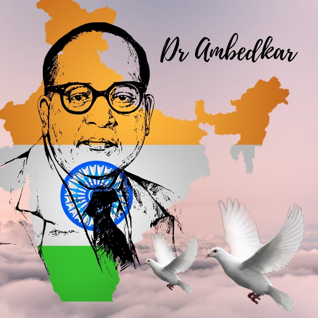 1030x1030 Dr BR Ambedkar Jayanti 2021 Image & Photo Free Download, Phone