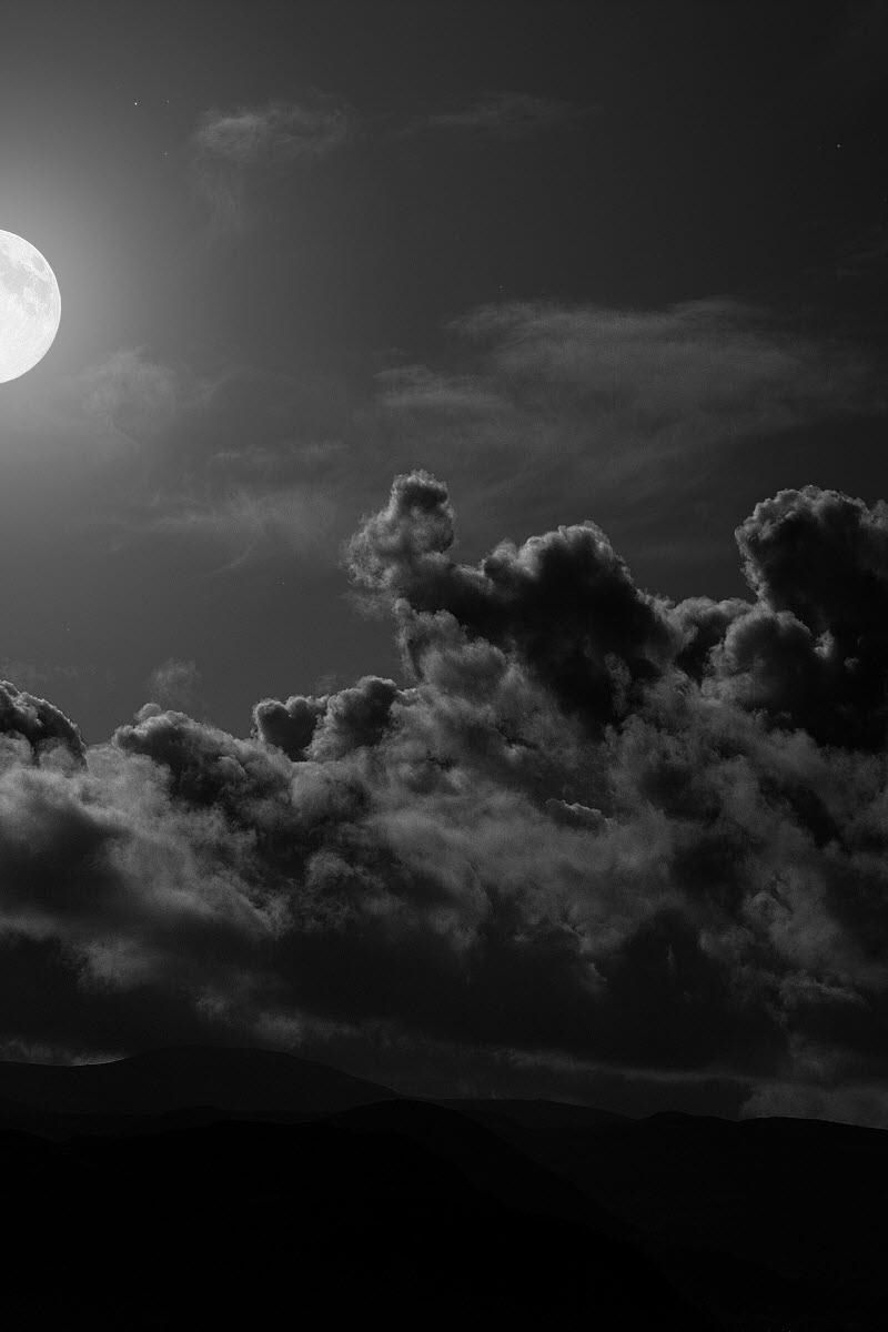 800x1200 wallpaper  moon, clouds, sky, Phone