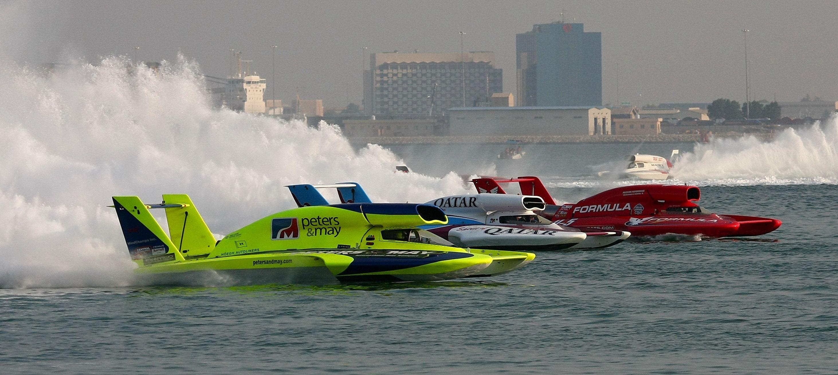 2930x1310 UNLIMITED HYDROPLANE Race Racing Jet Hydroplane Boat Ship Hot Rod, Dual Screen