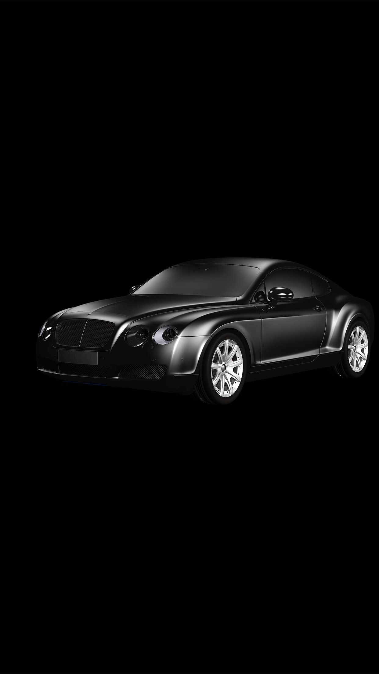 1250x2210 iPhone7 wallpaper. car bentley dark black limousine art illustration, Phone