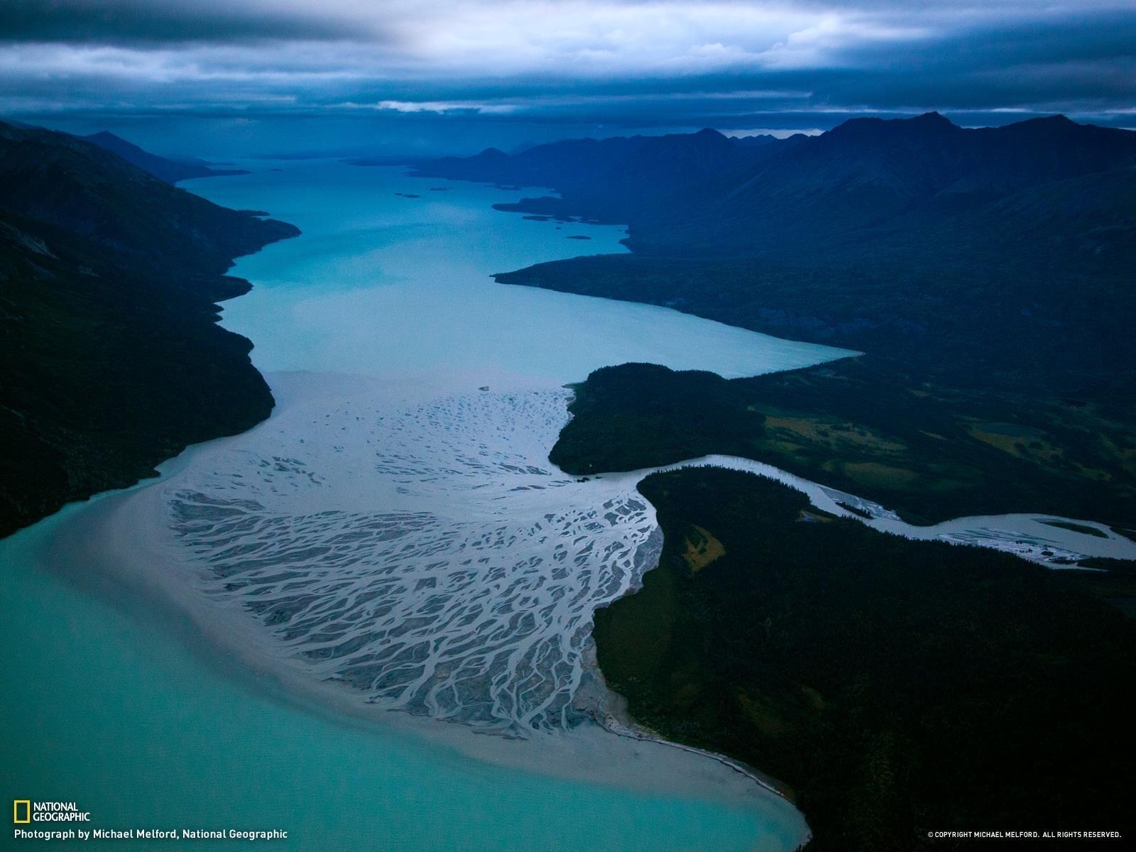 1600x1200 The Tlikakila River flows into Alaska's Lake Clark carrying ash, Desktop