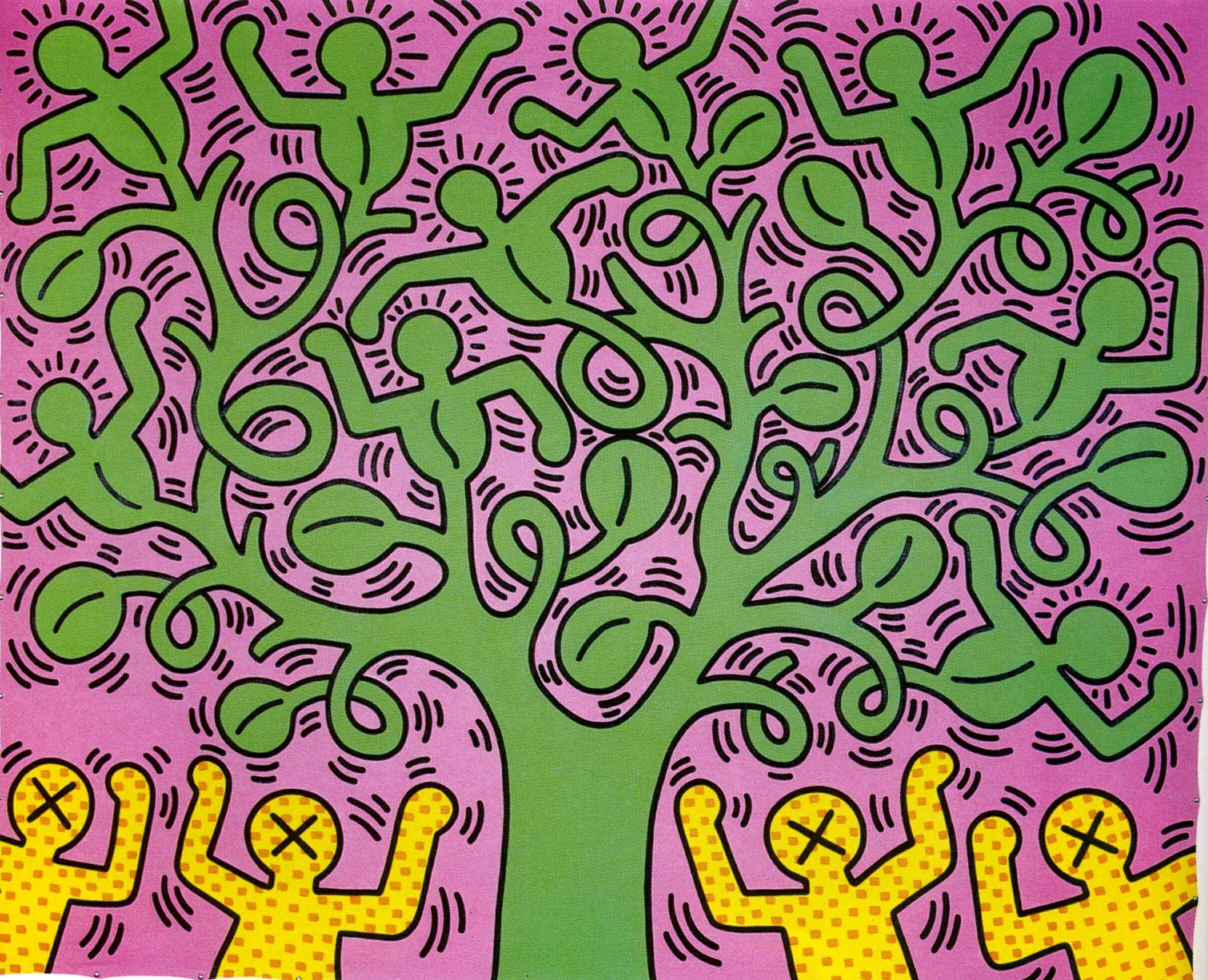 2420x1970 keith haring art, Desktop