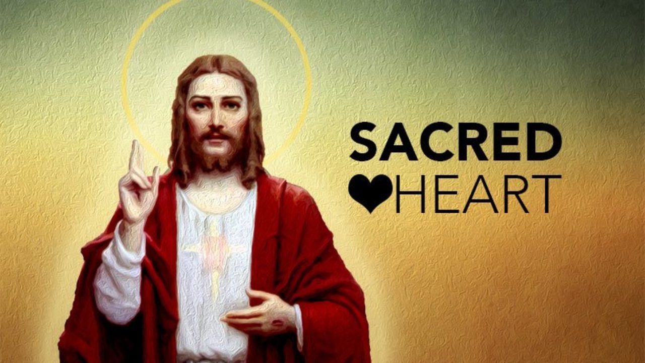 1280x720 Discover the powerful image of the Sacred Heart of Jesus, Desktop