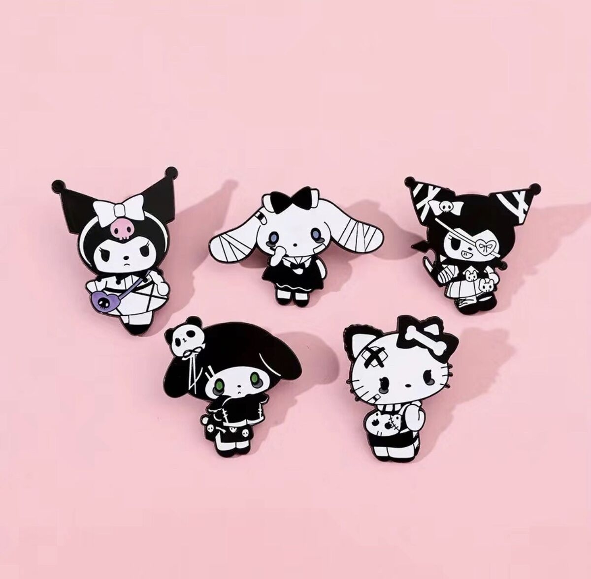 1200x1180 5pc Sanrio Gothic Pins Miniso Hello, Desktop