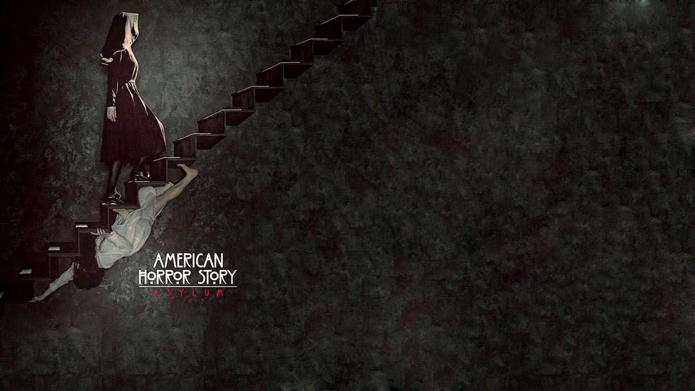 1370x770 Freaky Stairs Horror Story Asylum Promo, Desktop