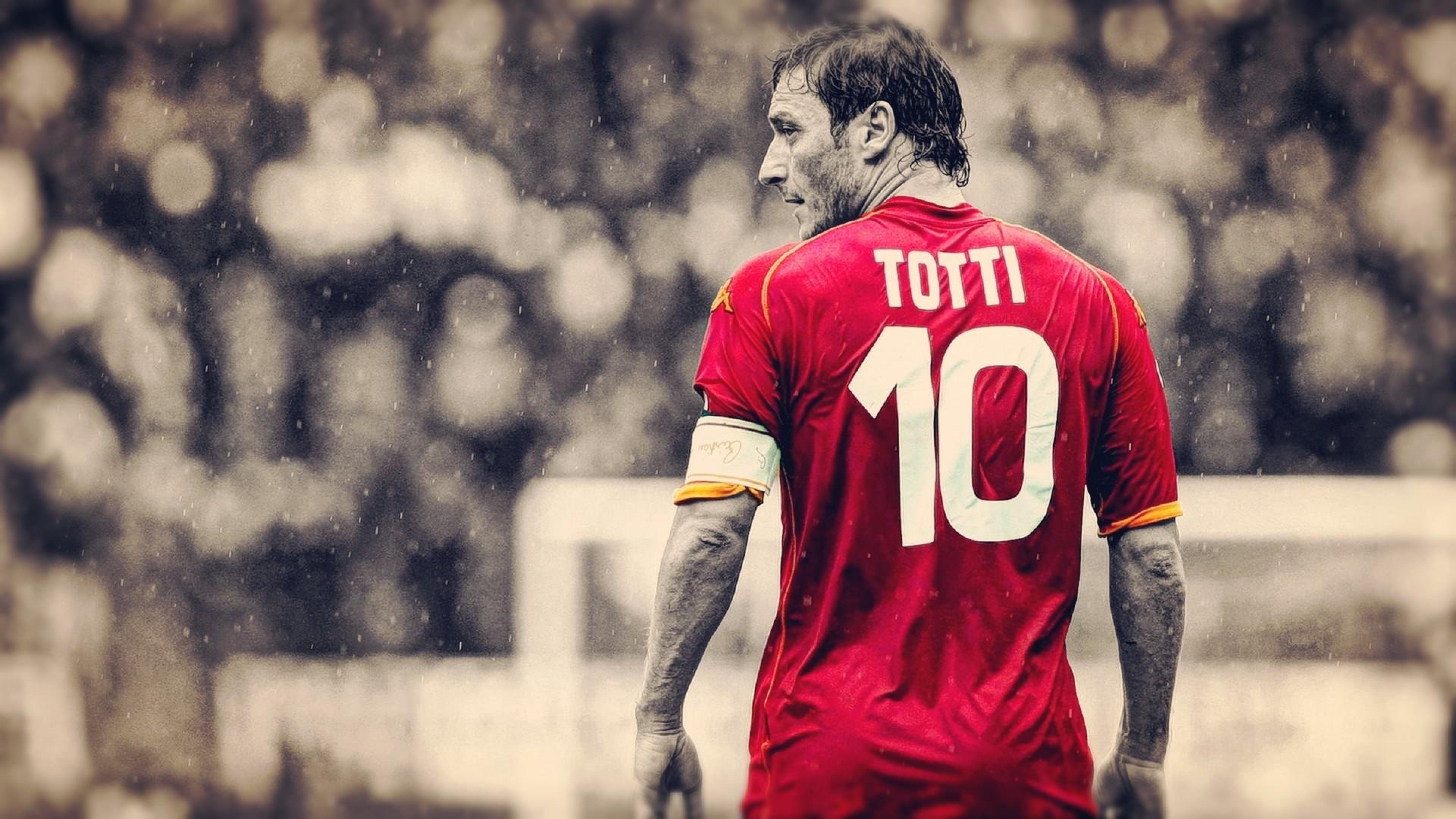 3840x2160 Francesco totti Hdr Soccer As roma HD Wallpaper, Desktop, Desktop