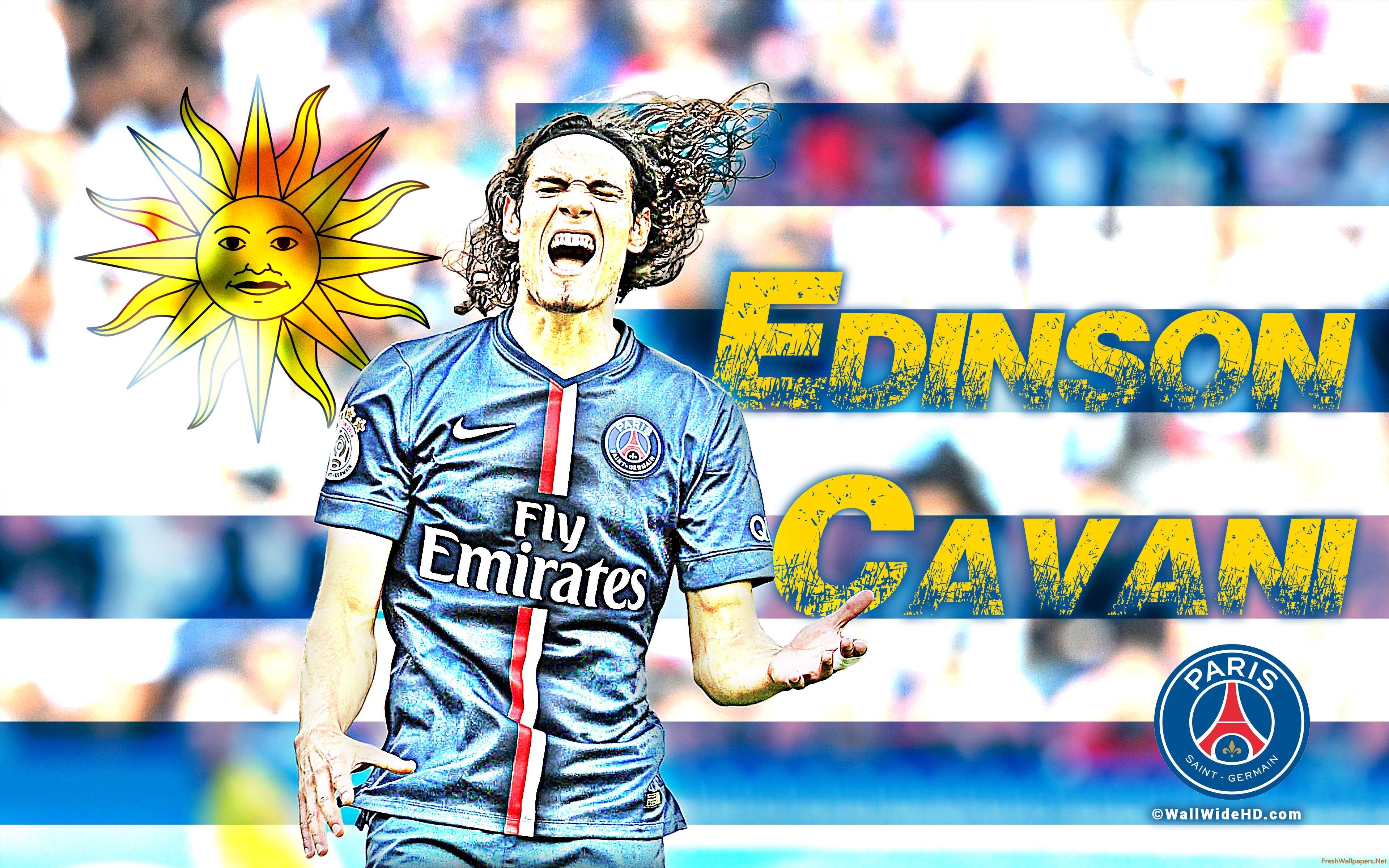 3840x2400 Edinson Cavani 2015 PSG wallpaper, Desktop