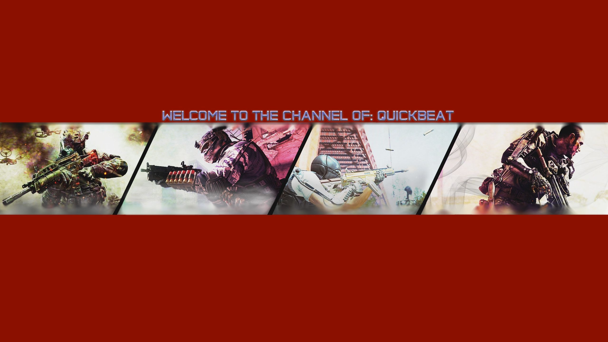 2560x1440 Call of duty youtube banner by QuickBeat. Youtube banners, Banner, Logo design art, Desktop