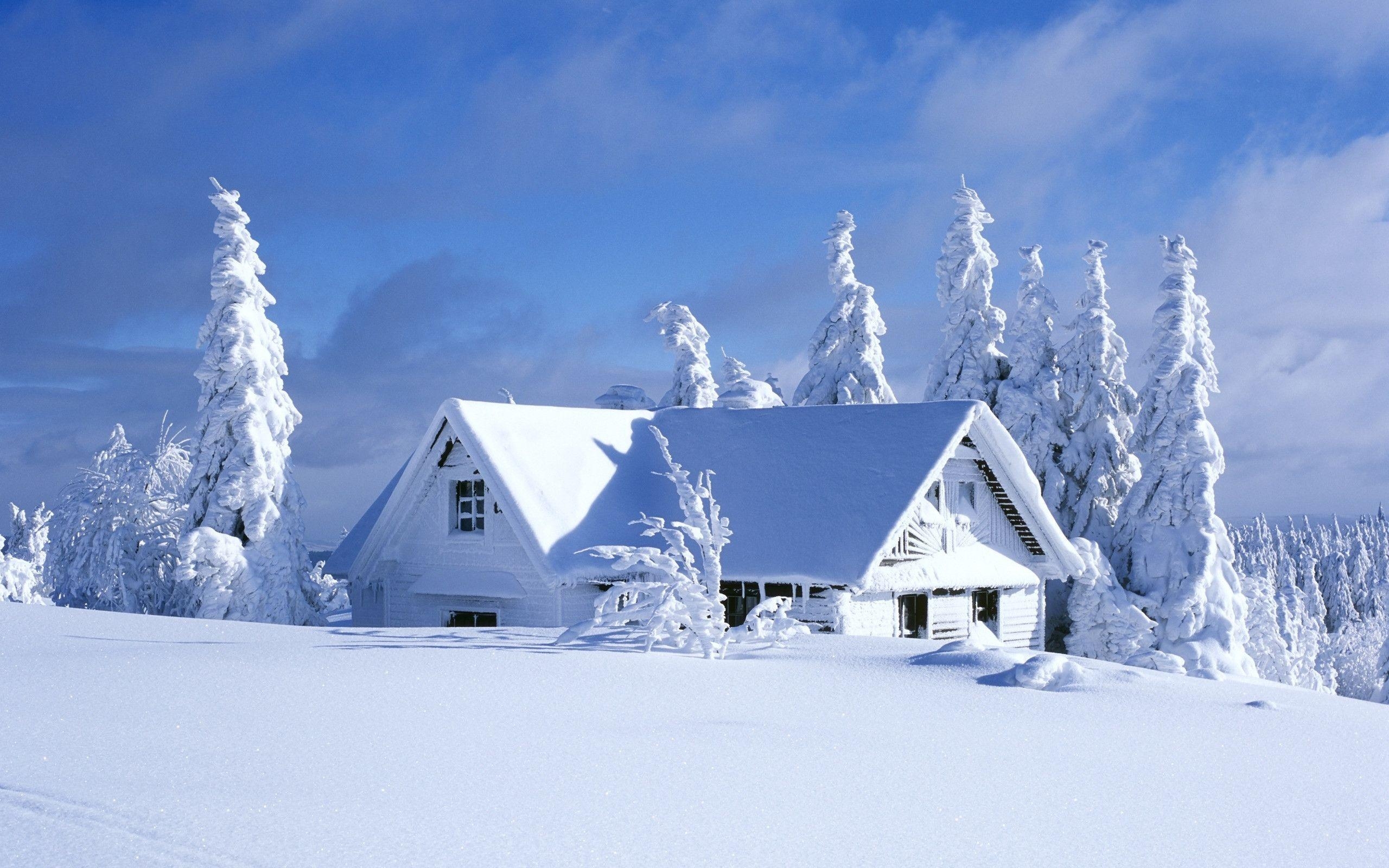 2560x1600 House Covered In Snow wallpaper. High Quality Wallpaper, Desktop