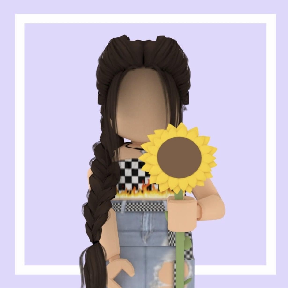 1230x1230 Gfx Roblox Girl Aesthetic Black.com, Phone