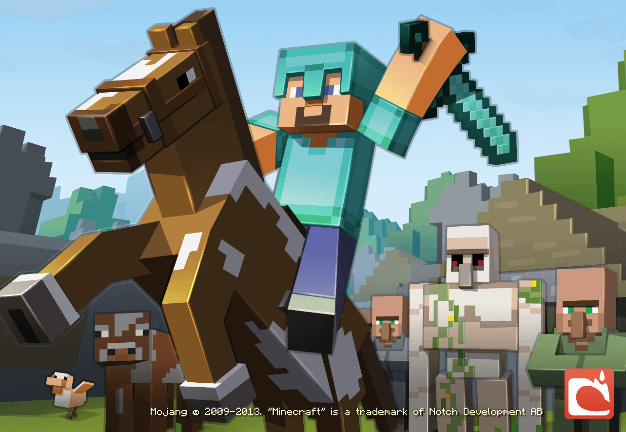 1290x890 image minecraft, Desktop