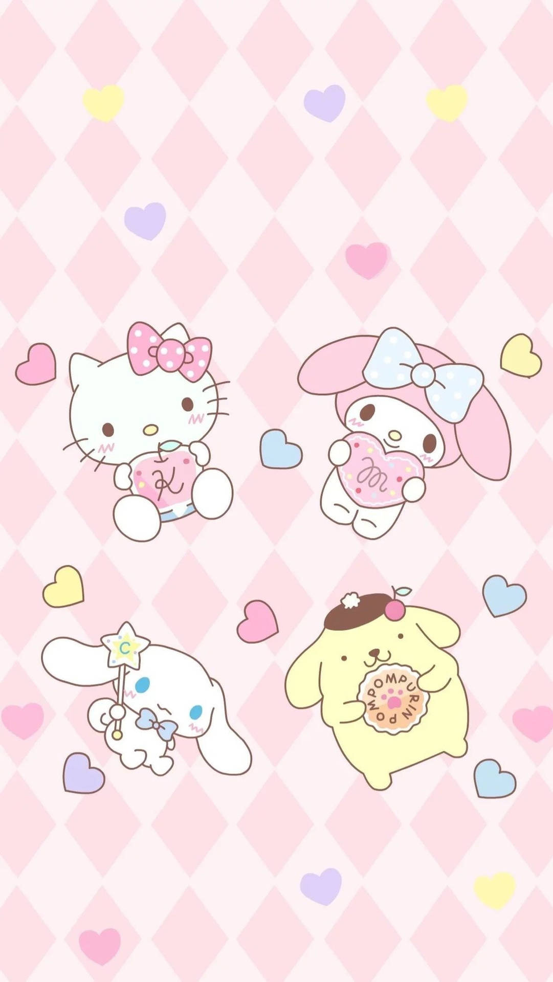 1090x1920 Download Hello Kitty And Friends Tumblr iPhone Wallpaper, Phone