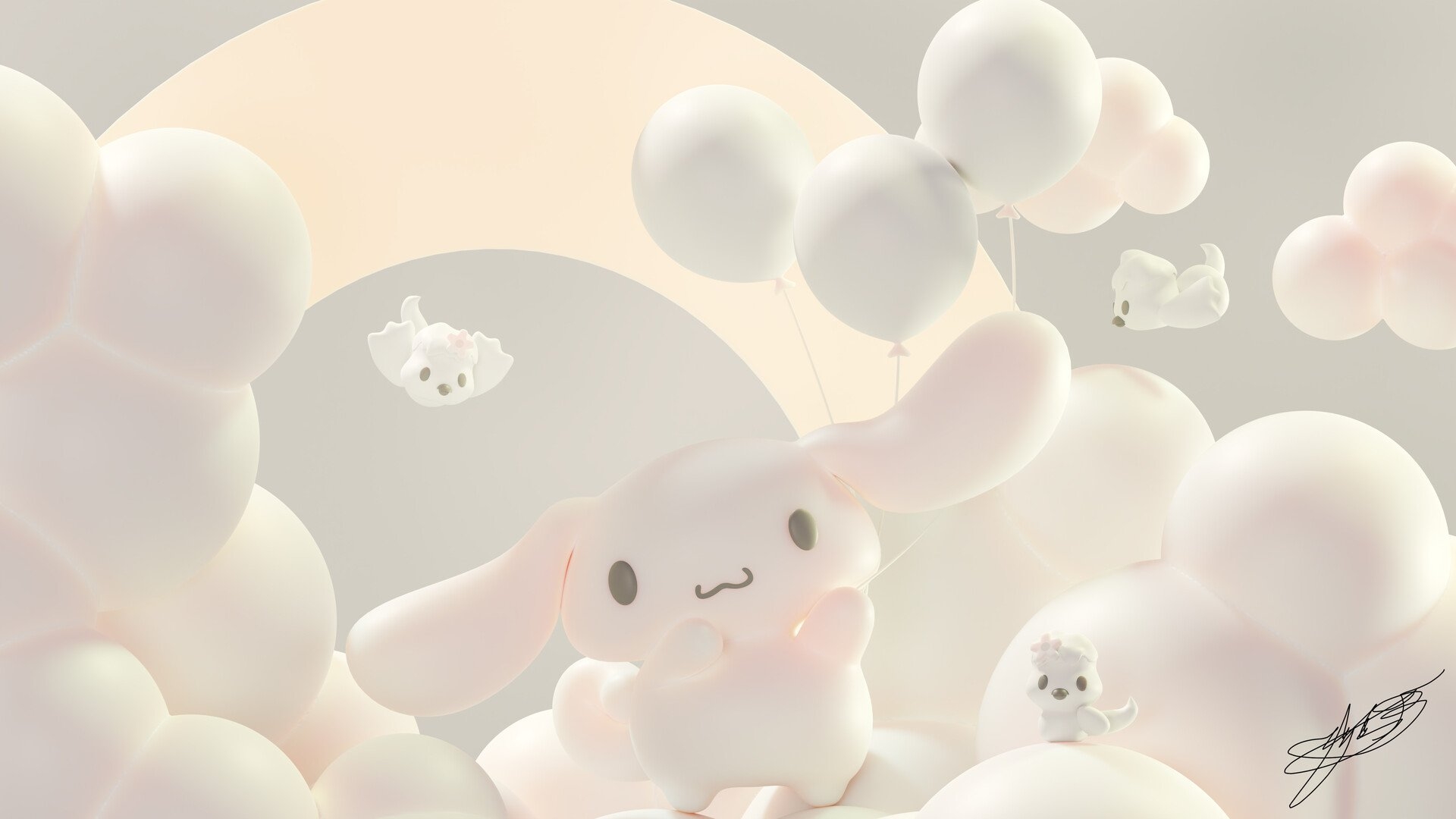 1920x1080 CINNAMOROLL BALLOONS, Desktop