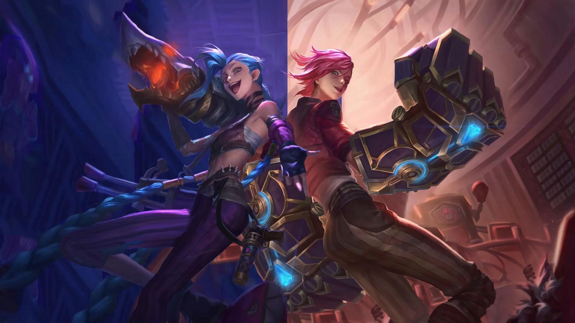 1920x1080 Arcane Jinx and Vi Live Wallpaper, Desktop