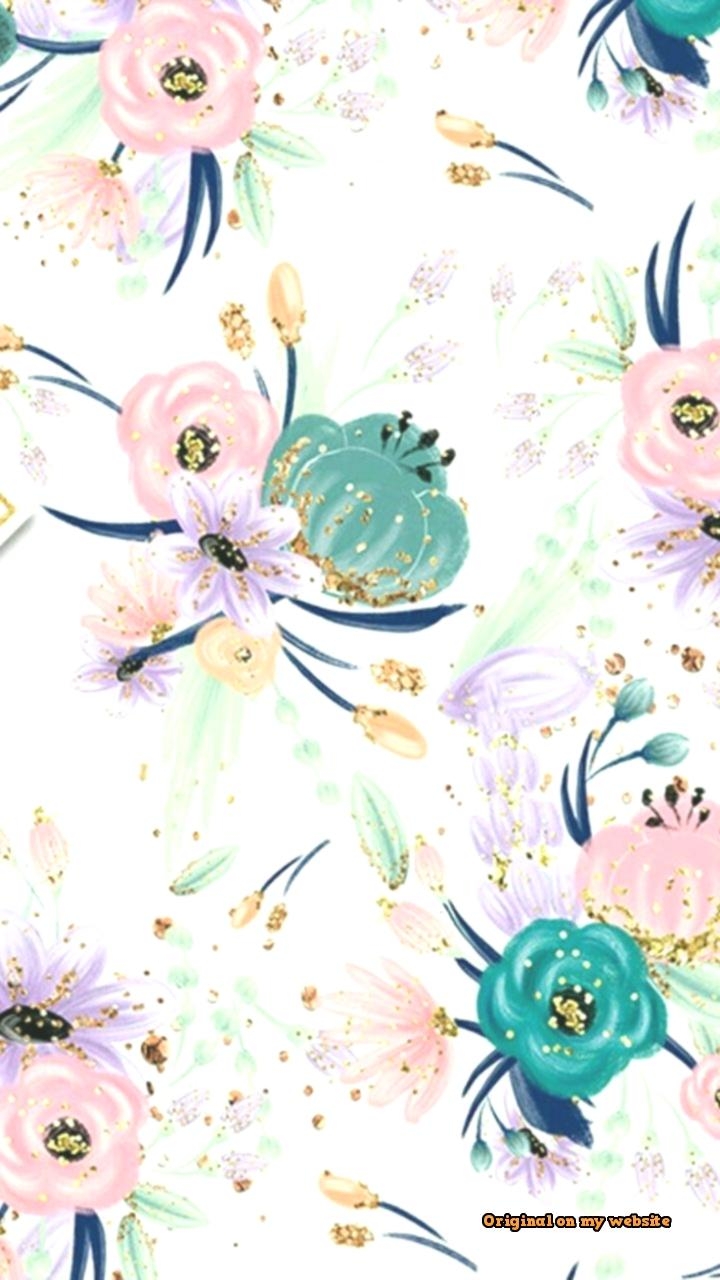 720x1280 Wallpaper iPhone Aesthetic Spring Flower Pattern, Phone