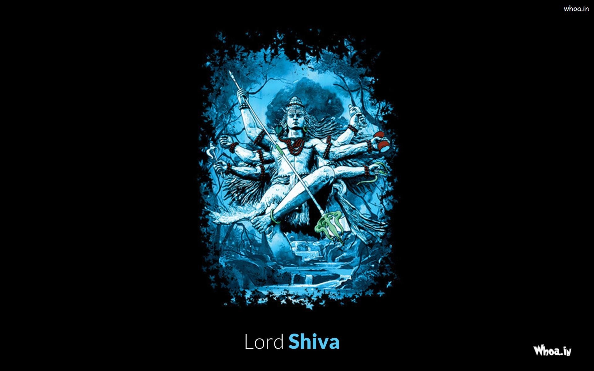 1920x1200 Lord Shiva Nataraj HD Wallpaper With Dark Background, Desktop